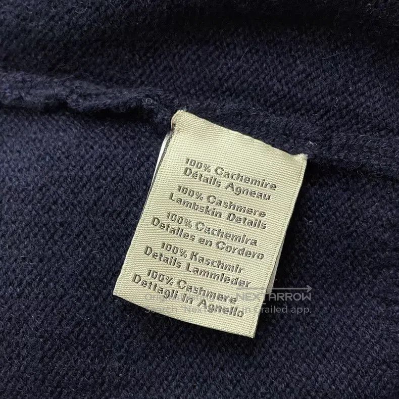 Hermes Hermes Navy Blue Knit Jacket Size US M / EU 48-50 / 2 - 6 Thumbnail