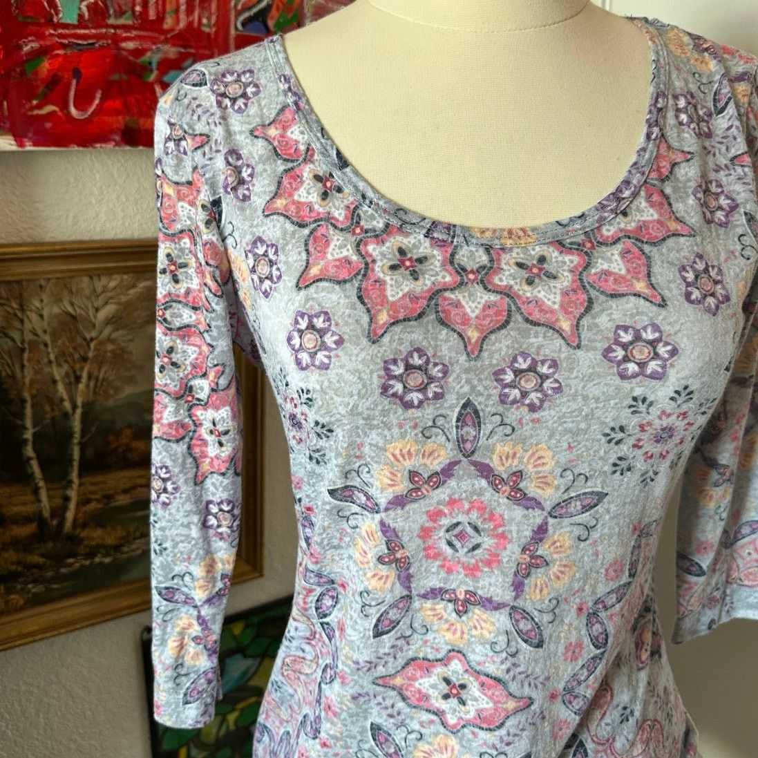 Other aventura clothing purple pink bohemian long sleeve shirt Size S / US 4 / IT 40 - 2 Thumbnail