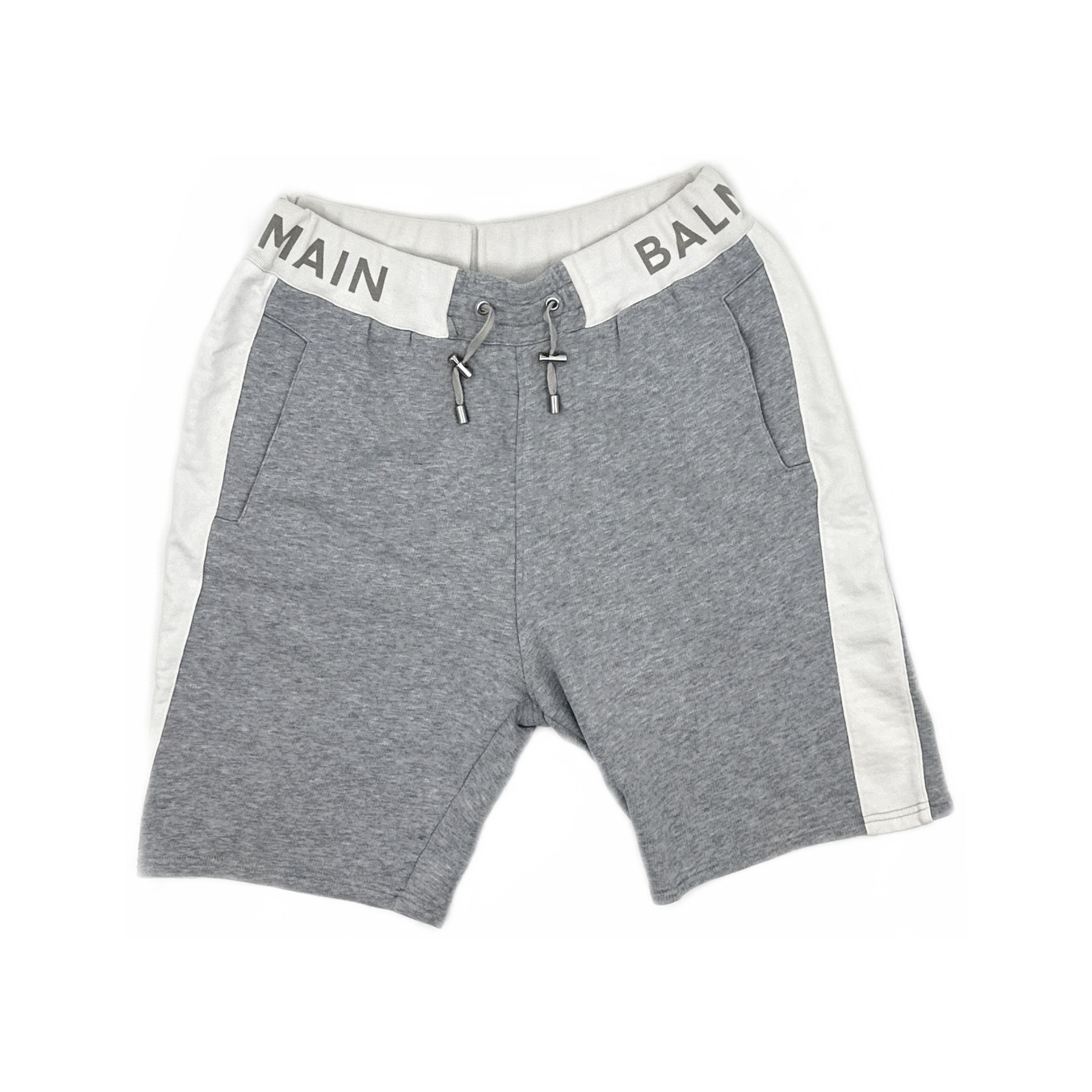 Balmain Balmain Logo Side Panel Sweatshorts Gray Size M Size US 32 / EU 48 - 1 Thumbnail