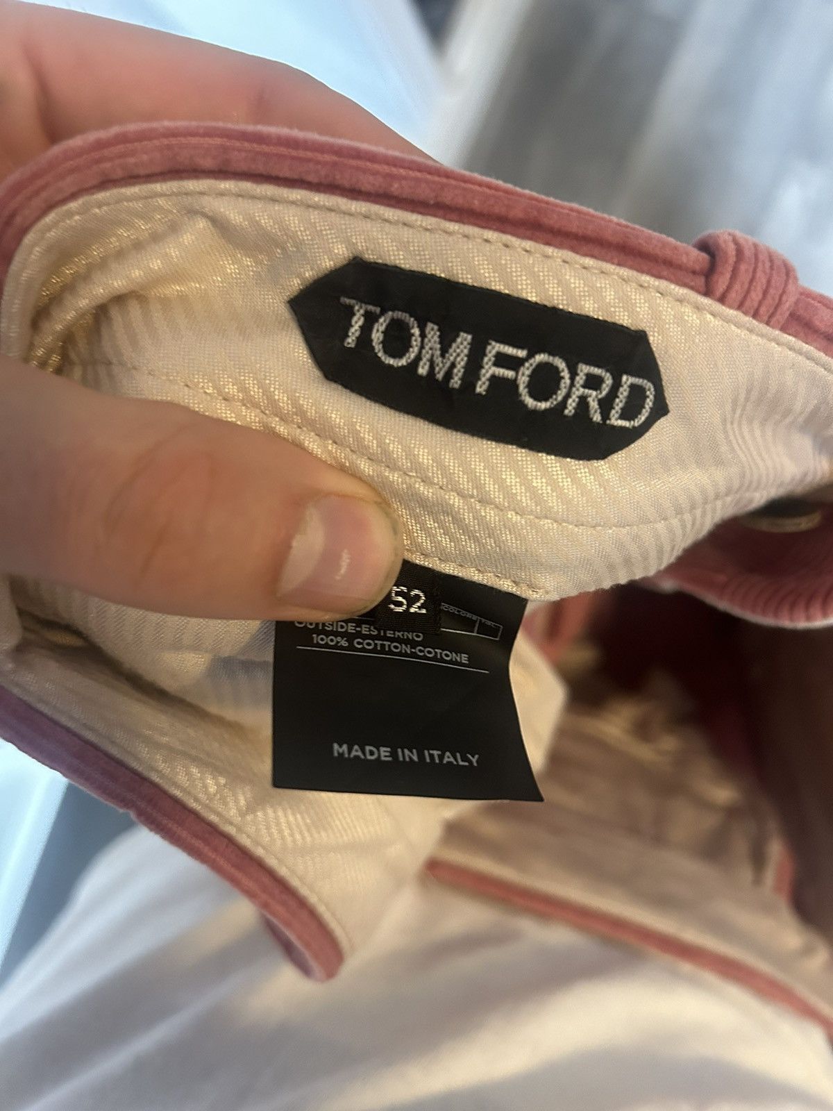 Tom Ford Tom Ford Dark Pink Corduroy Pants - Size 52 Size US 36 / EU 52 - 16 Thumbnail
