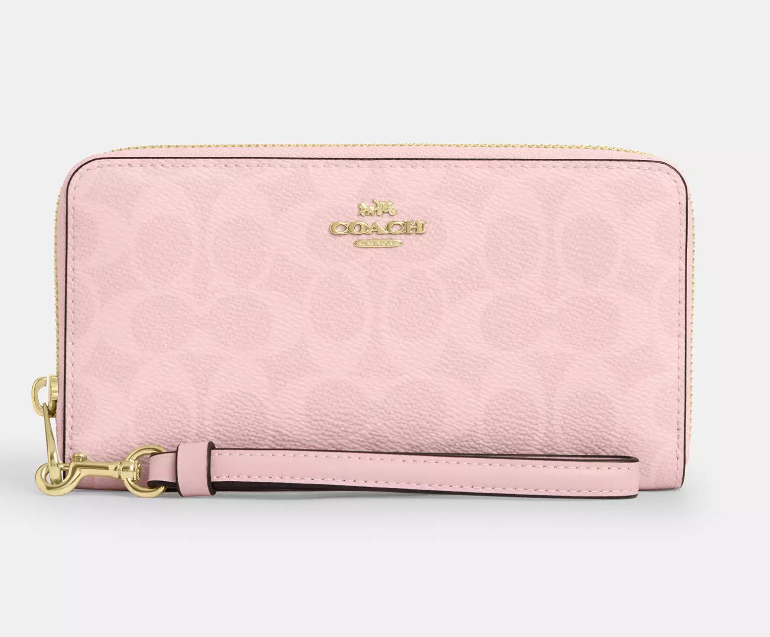 Coach Long Zip Around Wallet In Signature Canvas CW778 Size ONE SIZE - 6 Thumbnail