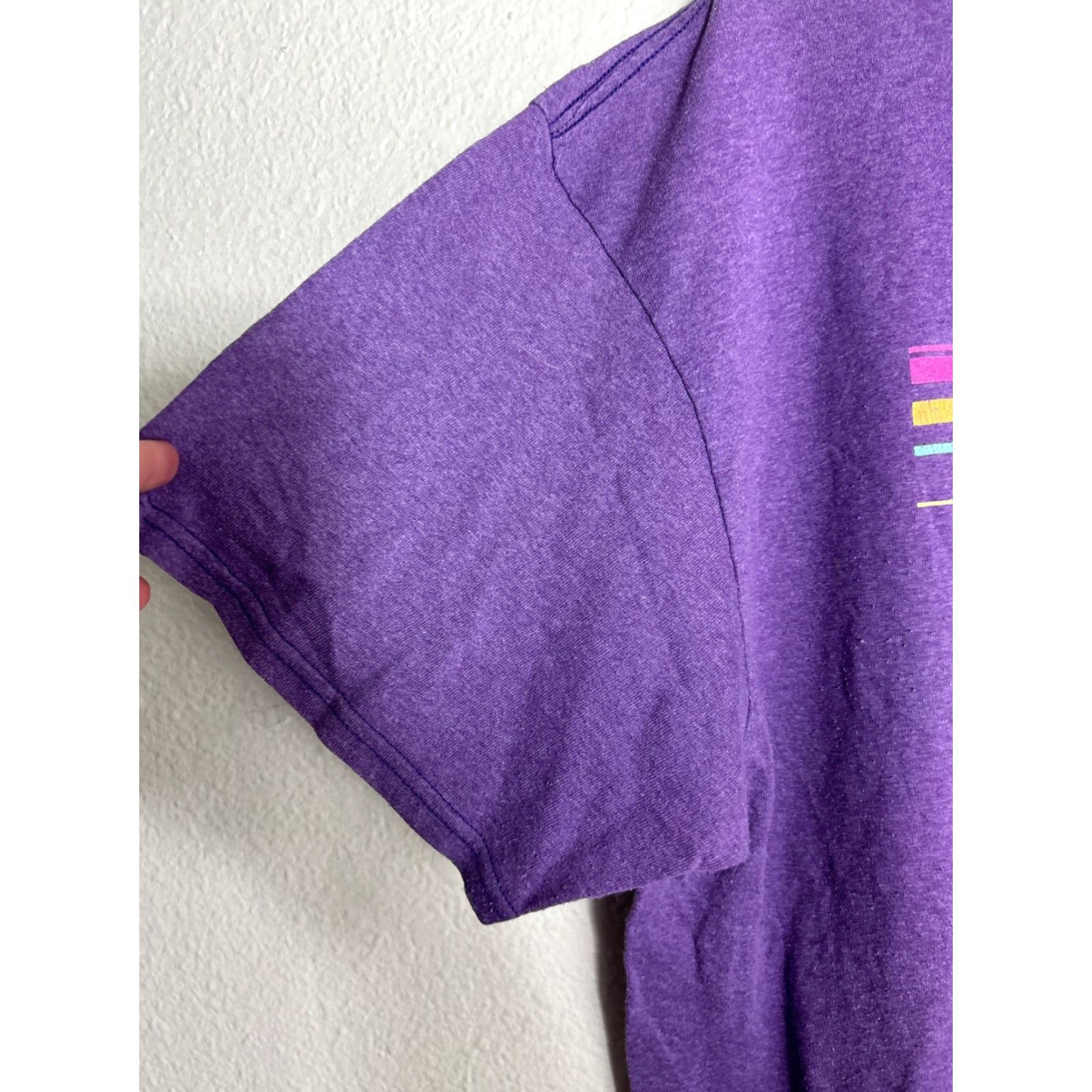 Vintage Mens XXL Short Sleeve Purple T Shirt Alaska Last Frontier Y2k Front? Size US L / EU 52-54 / 3 - 3 Thumbnail