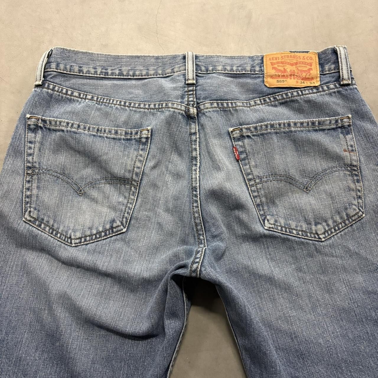 Levi's Crazy Vintage Y2K/2000s Levis Baggy Skater Style Medium Blue Wash Denim Jeans! Size US 34 / EU 50 - 7 Thumbnail