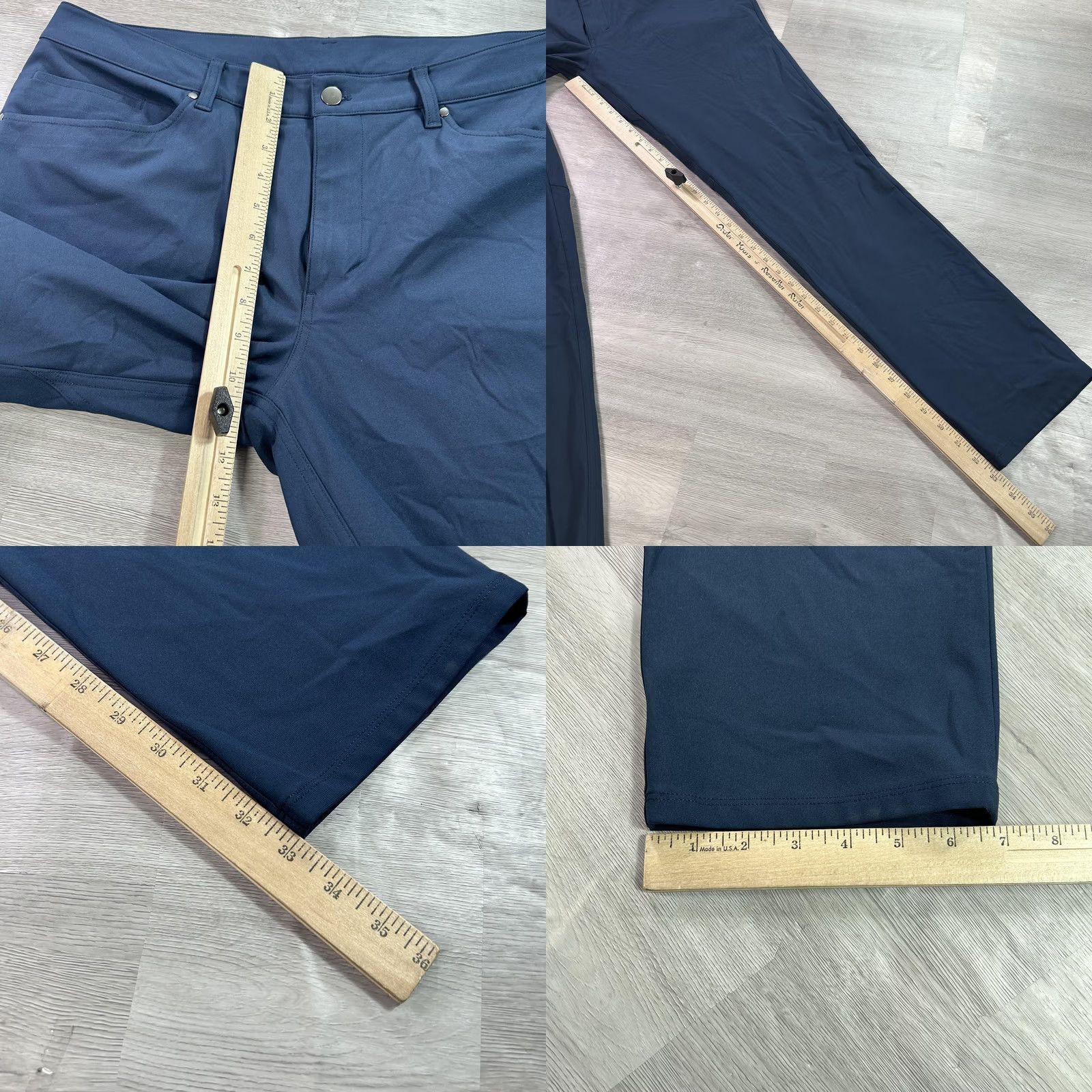 Lululemon Lululemon Pants Mens 36 Blue Straight Leg 5 Pocket Chino Casual LM5ADFS Size US 36 / EU 52 - 8 Thumbnail