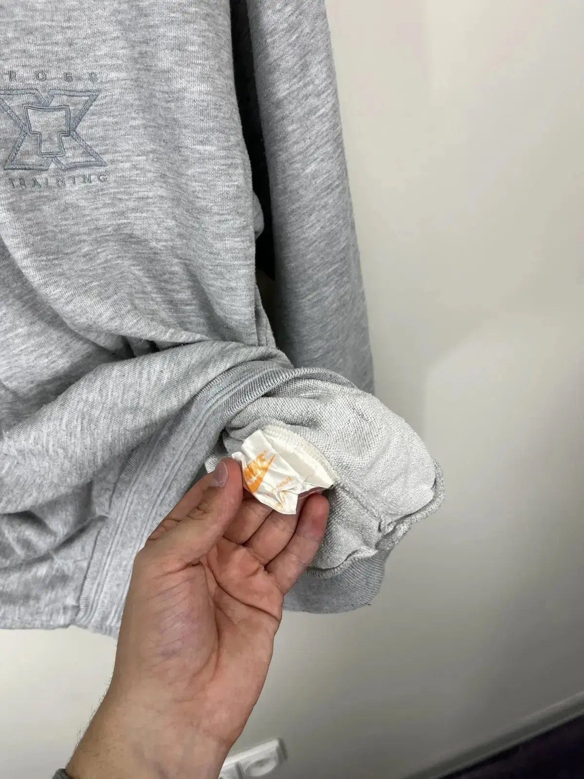 Nike × Vintage Vintage 90s Nike Cross Training Retro Hype Rugby Sweatshirt Size US L / EU 52-54 / 3 - 6 Thumbnail