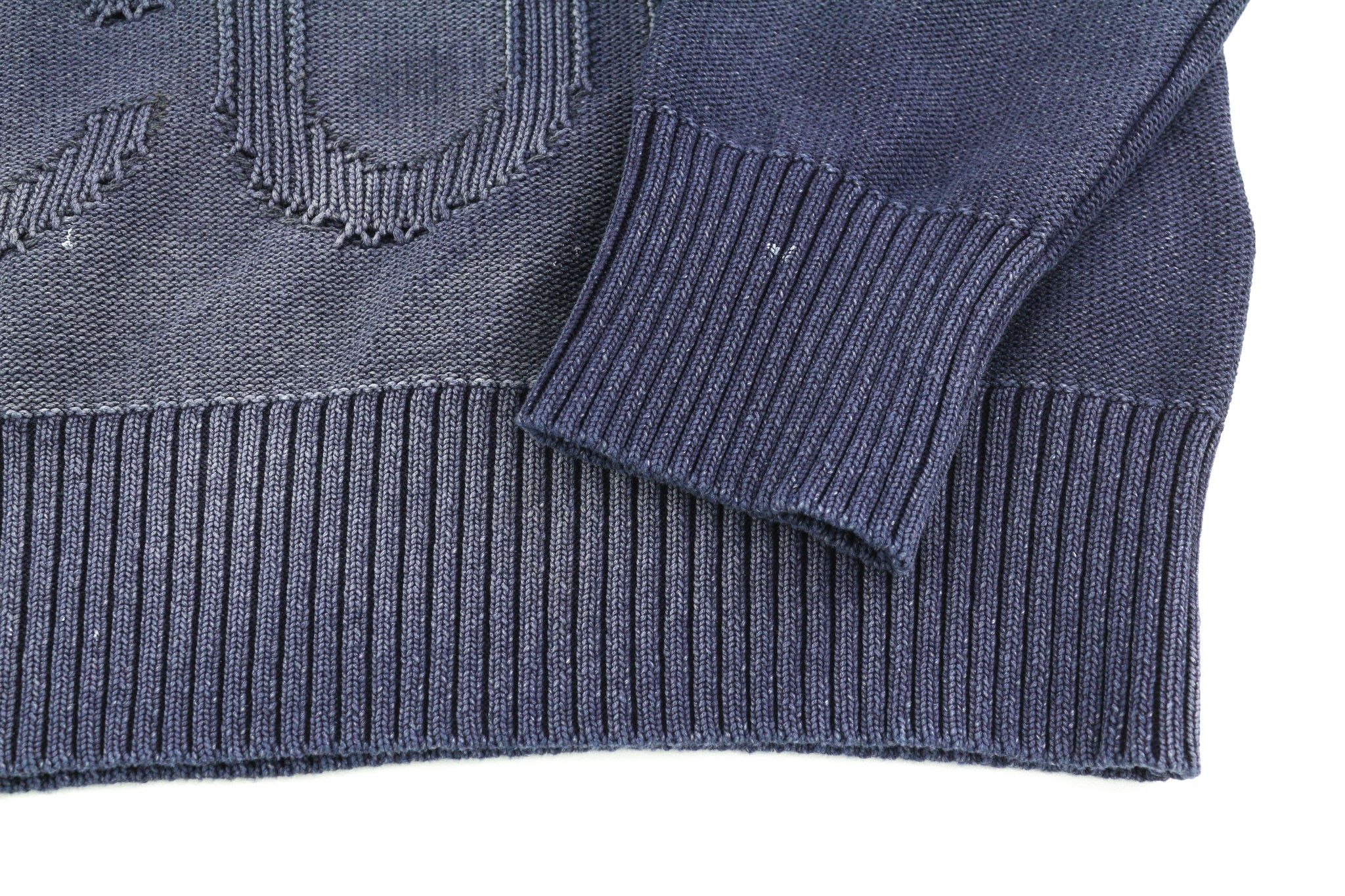 Diesel K-NORTHERN S Washed Crew Knit Blue Jumper 40131 Size US S / EU 44-46 / 1 - 5 Thumbnail