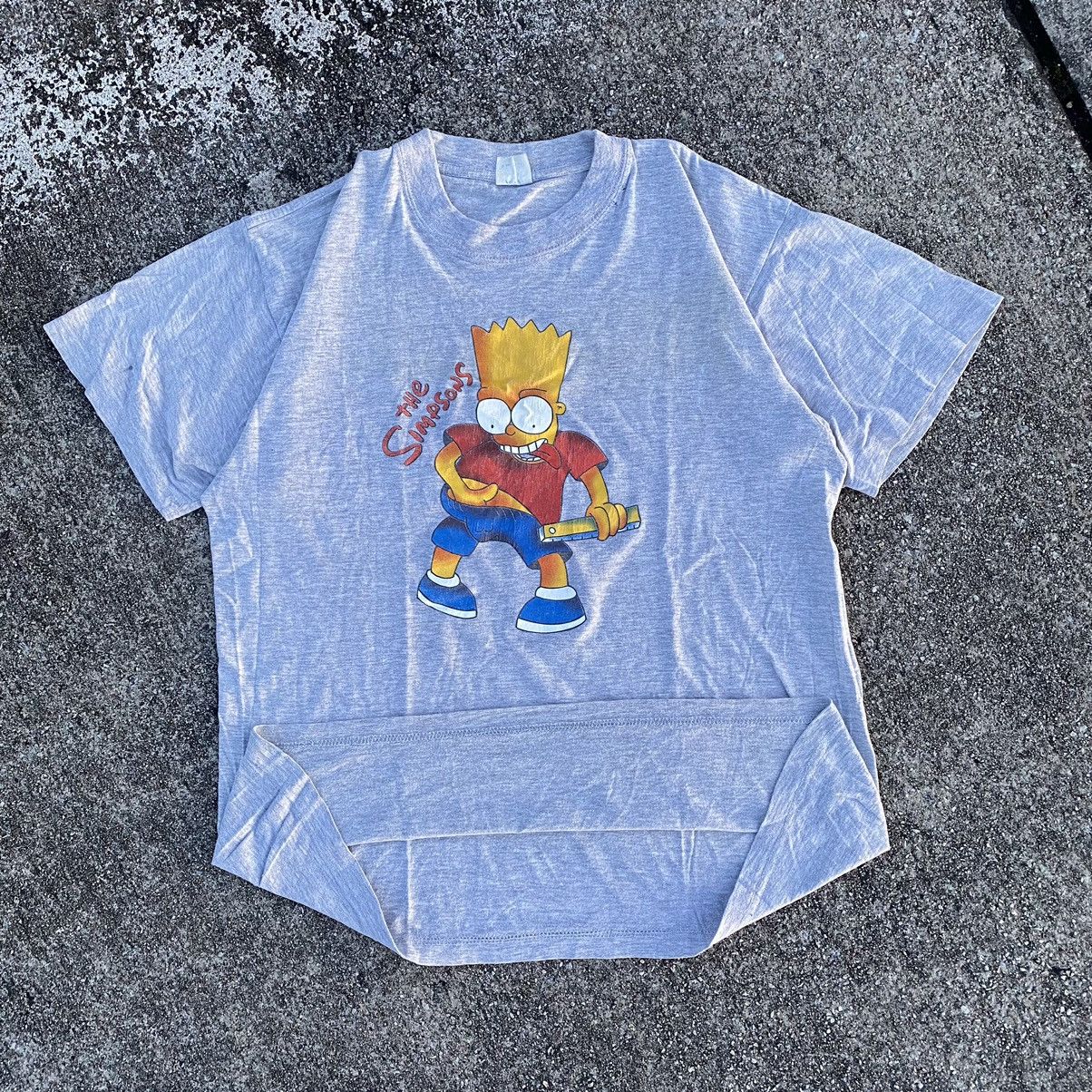 Vintage VINTAGE 90/00s THE SIMPSONS MEASURE THE DICK HUMOR TSHIRT | Grailed