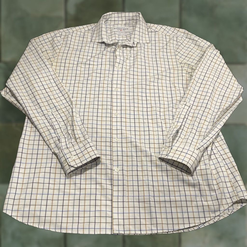 Mizzen+Main Mizzen + Main Shirt Mens Button-Up XXL L/S Stretch Plaid Multicolor Casual Size US XXL / EU 58 / 5 - 1 Thumbnail