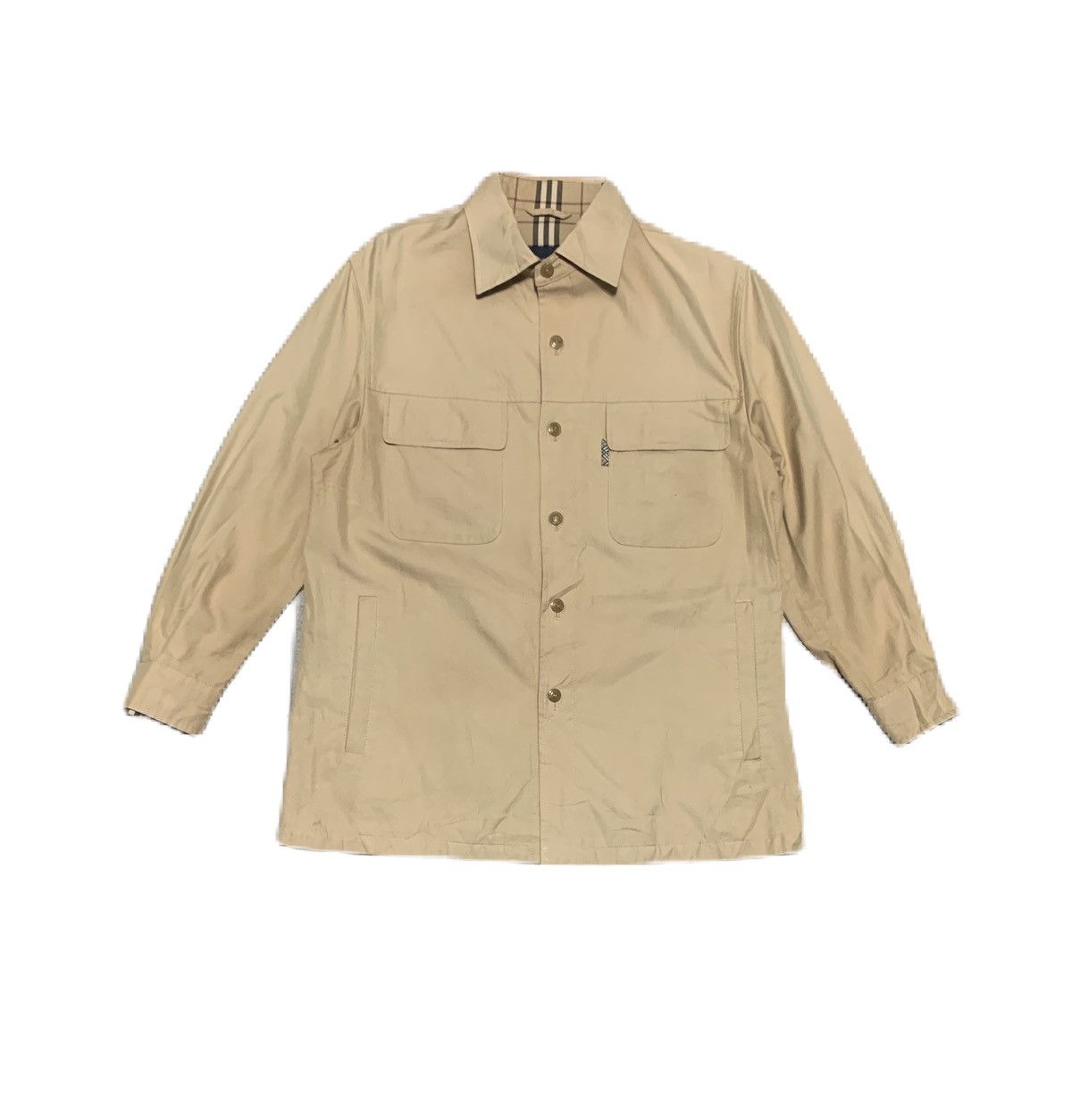 Burberry Vintage Burberry London Shirt Jacket Sun Faded Size US M / EU 48-50 / 2 - 1 Thumbnail