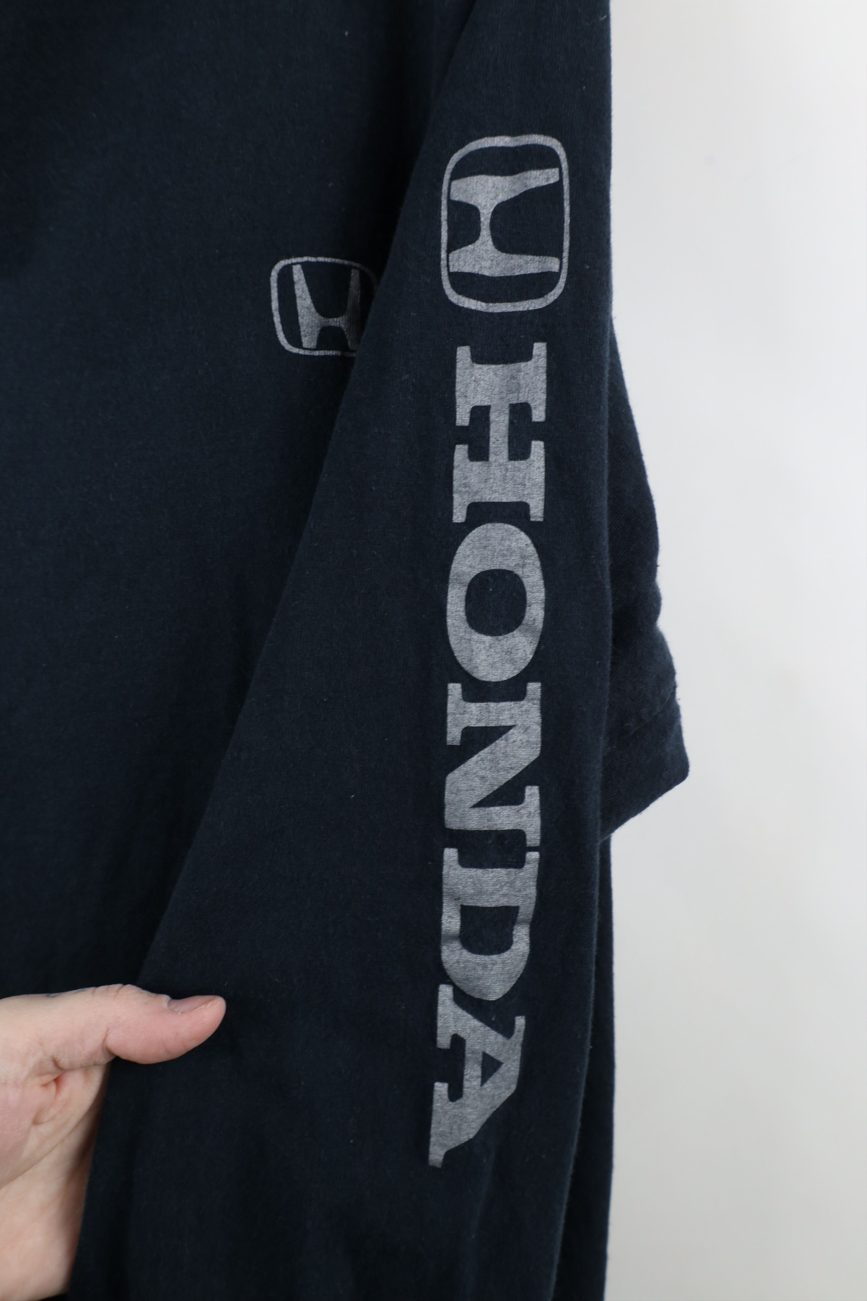 Vintage Vintage 90s Honda Racing Spell Out Long Sleeve T-Shirt Black Size US L / EU 52-54 / 3 - 6 Thumbnail
