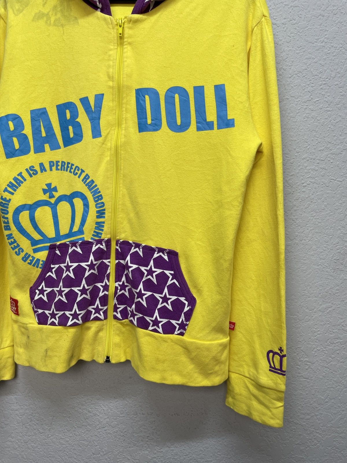 Japanese Brand Vintage Y2K Baby Doll Japanese Style Zip Hoodie Wiwiene Size US M / EU 48-50 / 2 - 5 Thumbnail