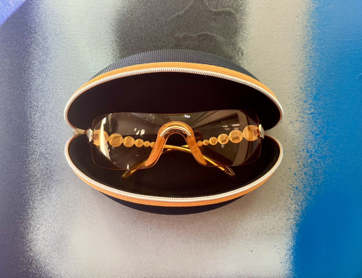 Christian Dior Monsieur Dior Millenium Sunglasses vintage orange silver Size ONE SIZE - 9 Thumbnail