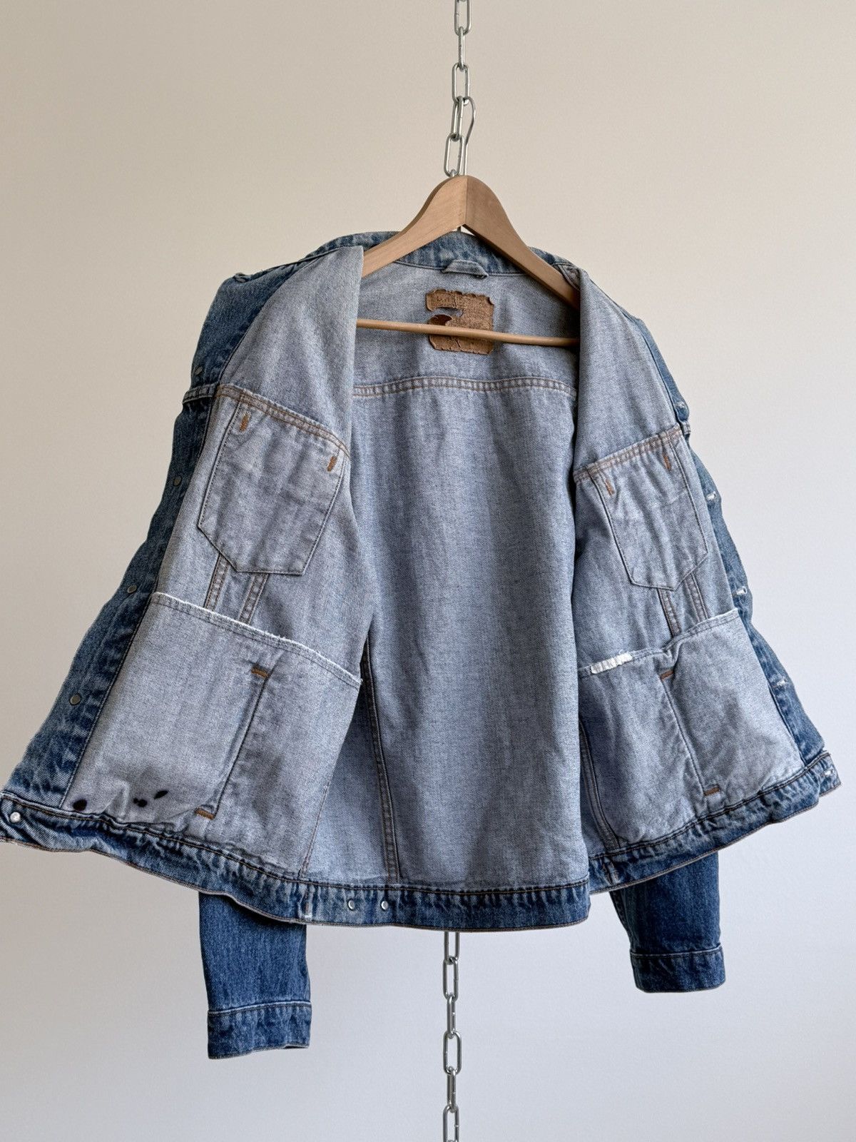 Levi's Vintage 80s Levi’s Orange Tab Washed Denim Jacket Size US L / EU 52-54 / 3 - 11 Thumbnail