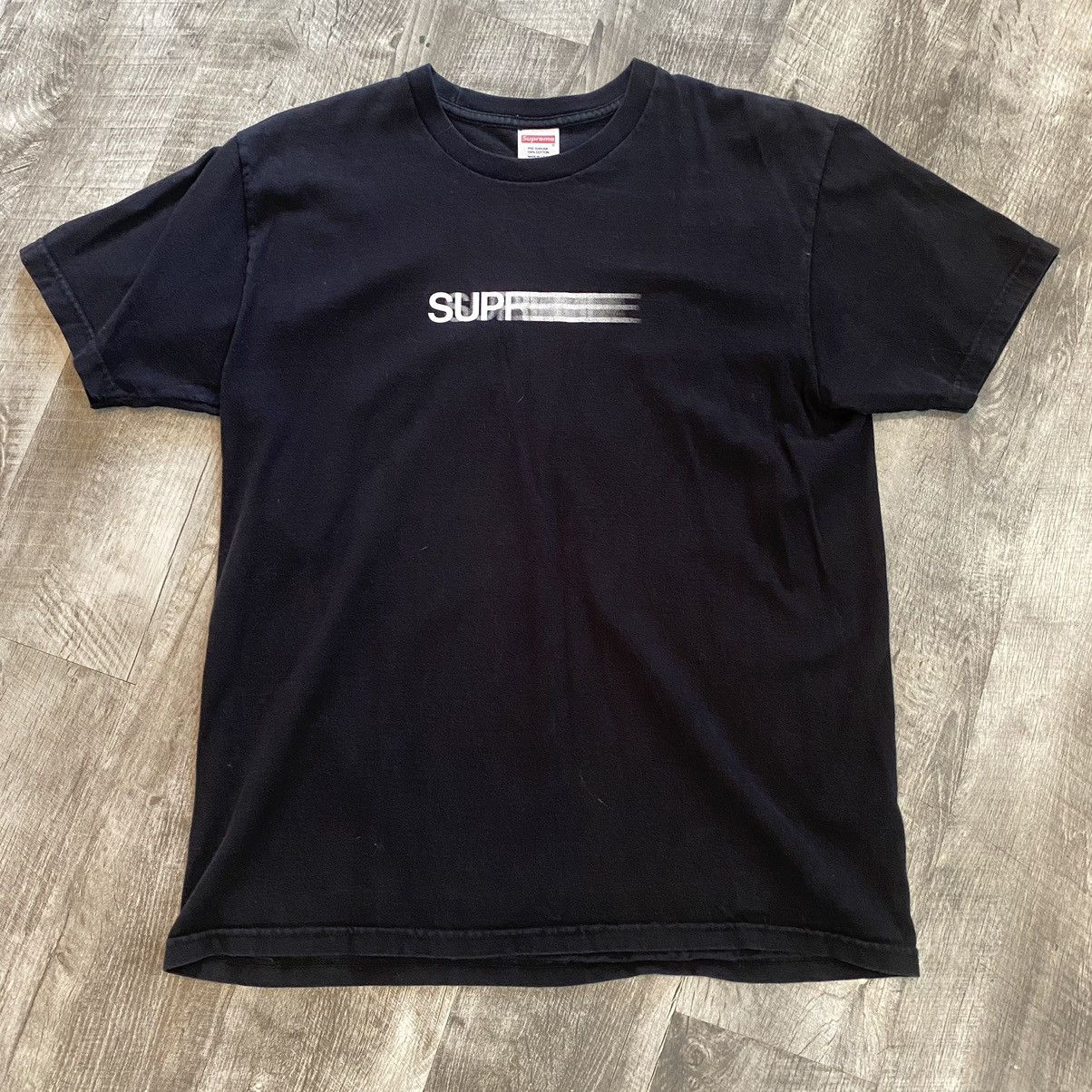 Supreme Supreme Motion Logo Tee Black | Grailed 