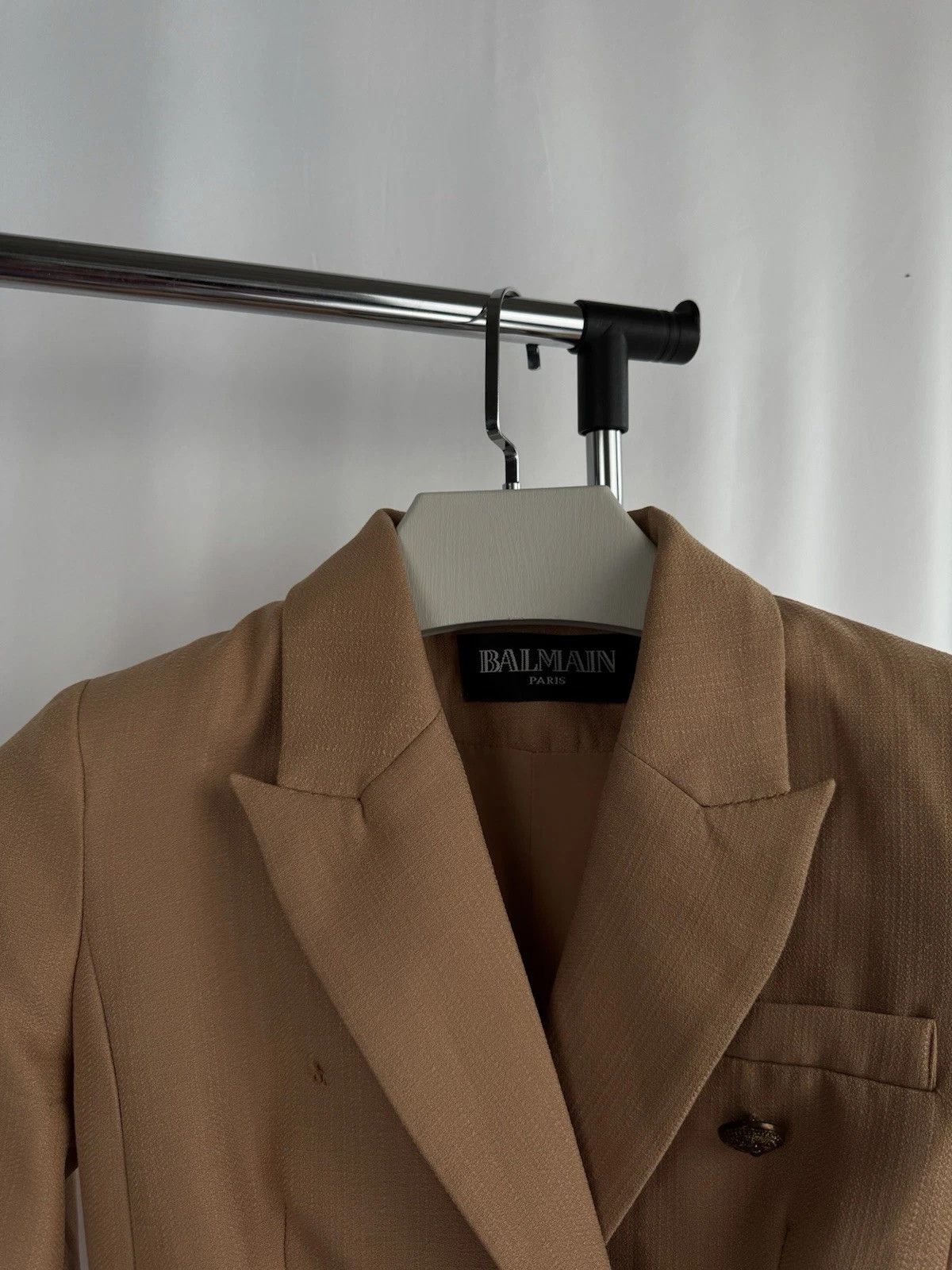 Balmain Balmain Paris Baby Double-Breasted Blazer Gold Button Jacket Size S / US 4 / IT 40 - 6 Thumbnail