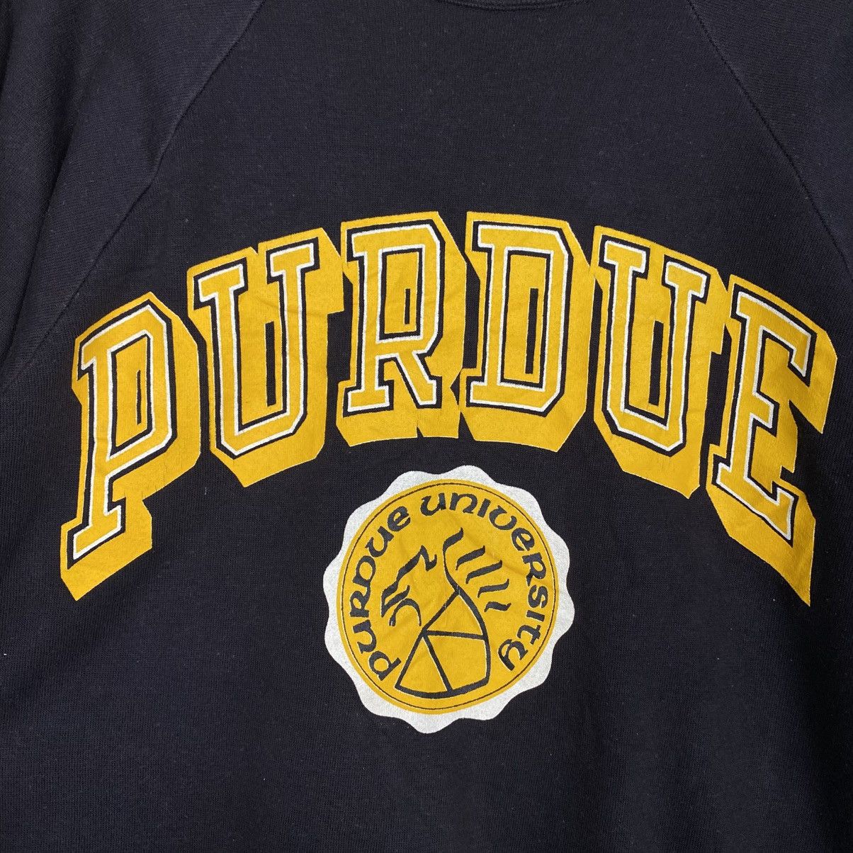 Vintage 📌Vintage Jumper Sweatshirt Signal USA Purdue University Size US L / EU 52-54 / 3 - 13 Thumbnail