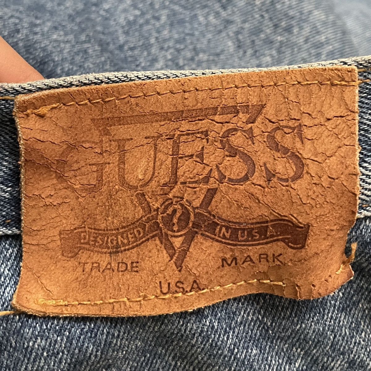 Guess × Vintage Vintage Brand Guess Made In Usa Jeans 1990s Size US 33 - 10 Thumbnail