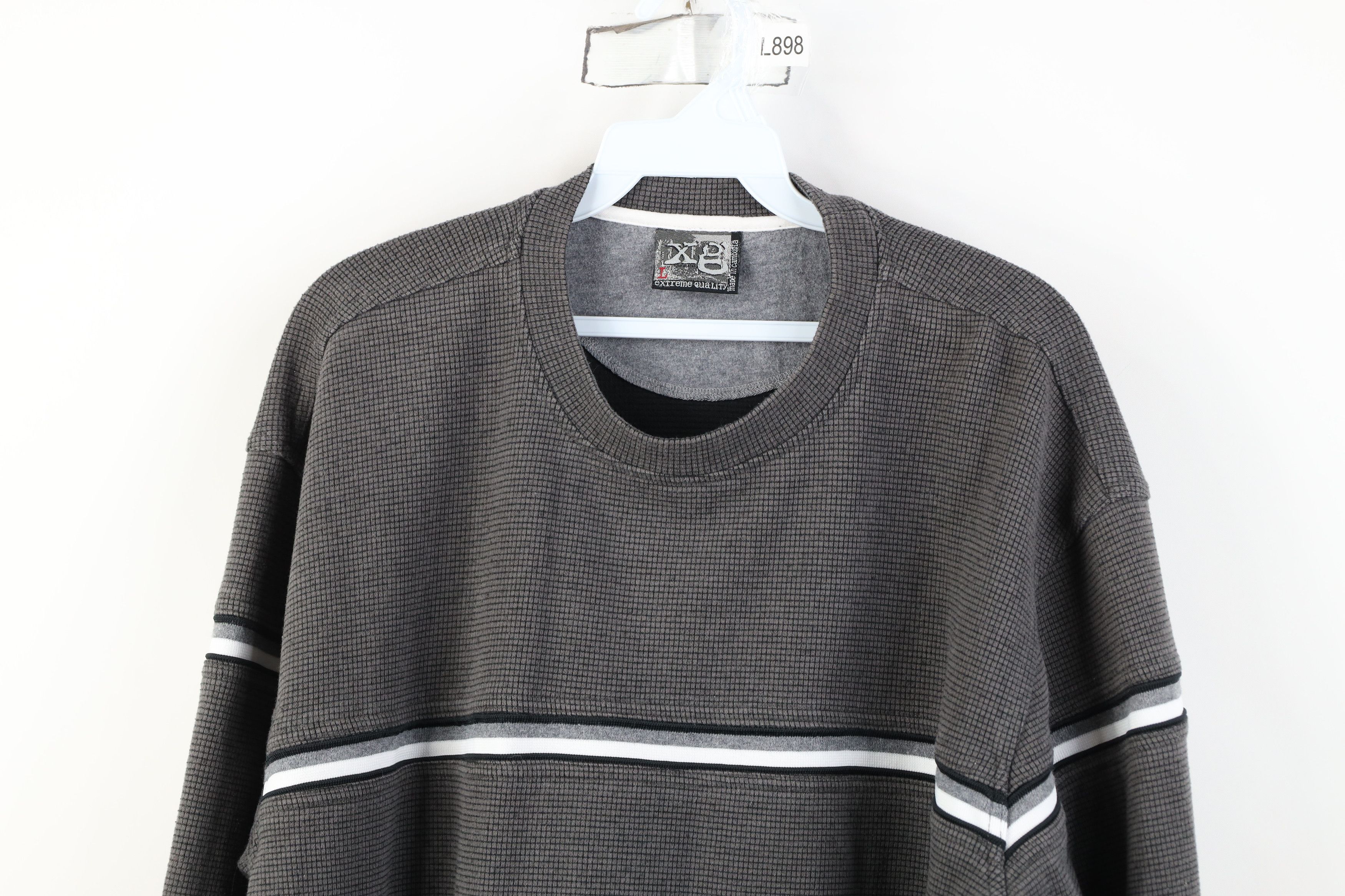 Vintage Vintage 90s Y2K Streetwear Thermal Knit Long Sleeve T-Shirt Size US L / EU 52-54 / 3 - 2 Thumbnail