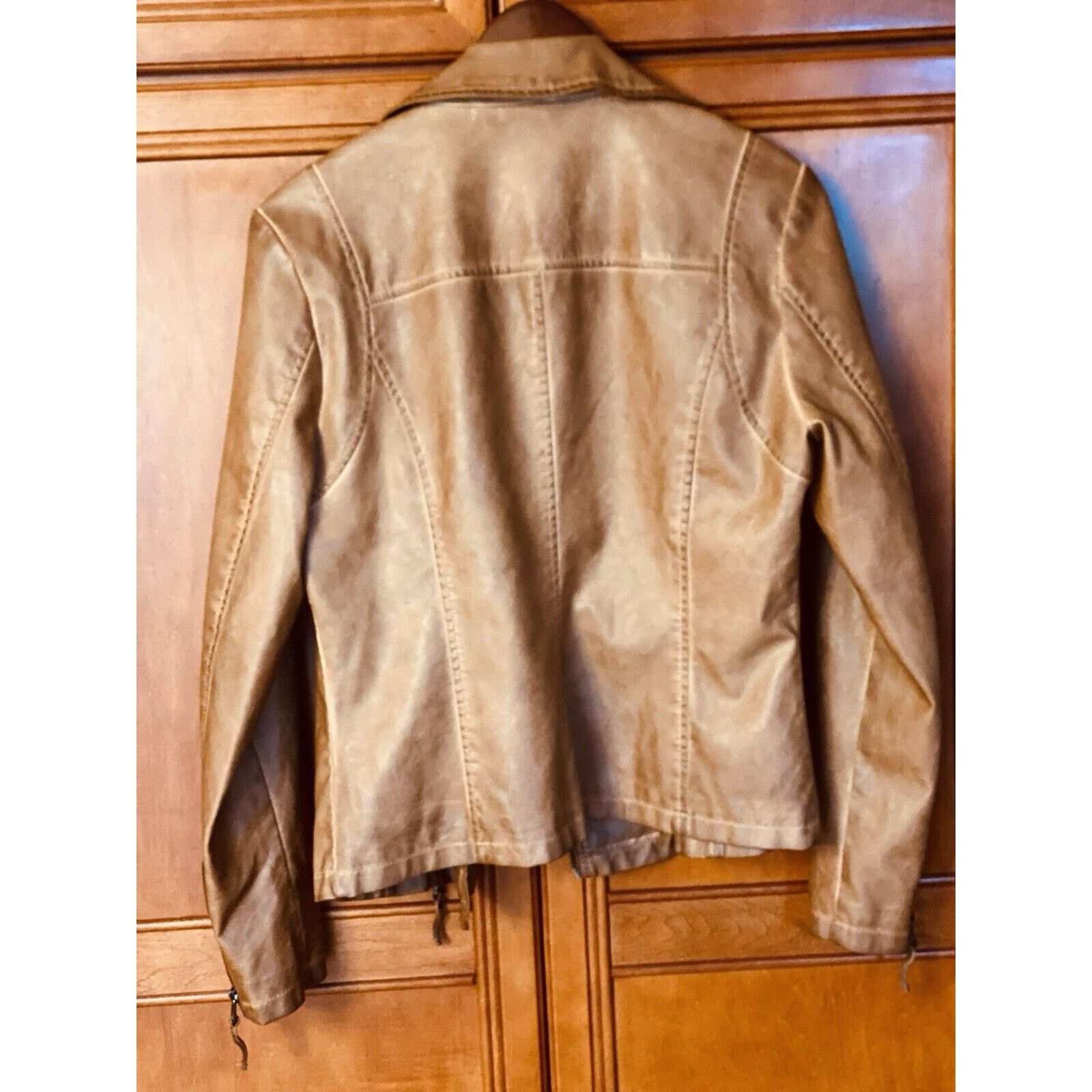 Other Max Studio Cognac Brn Faux Leather Moto Jkt Asymmetrical med Size M / US 6-8 / IT 42-44 - 7 Thumbnail