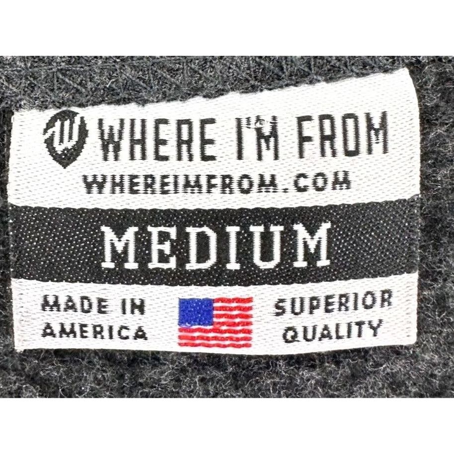 Vintage Where I'm From Philadelphia Crewneck Sweatshirt Mens Medium Gray Pullover Sweater Logo Breathable Solid Knit Cotton Polyester Rayon 42 Chest 27 Length Size US M / EU 48-50 / 2 - 4 Thumbnail