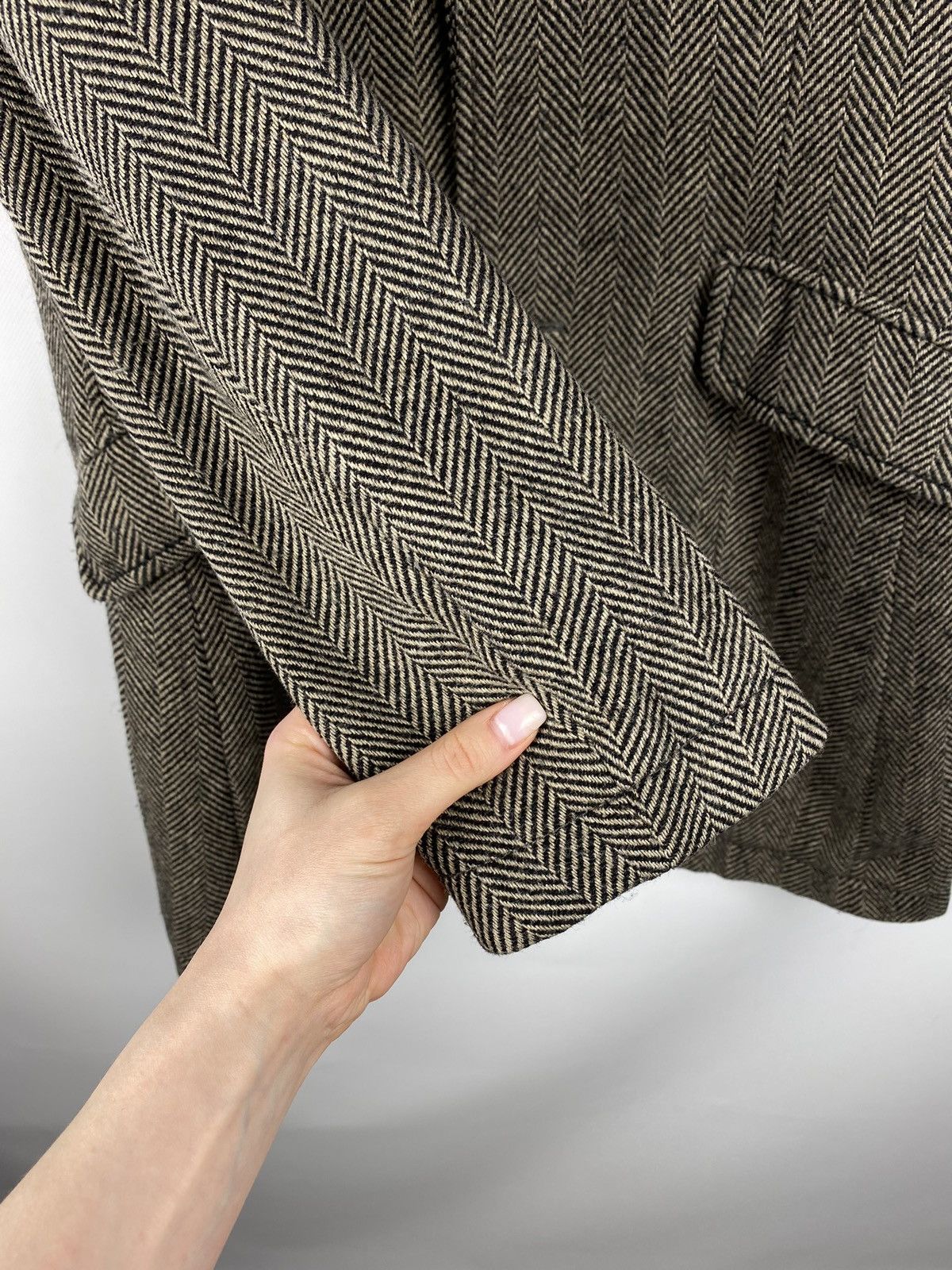 Hugo Boss Hugo Boss men’s wool herringbone coat jacket Size US M / EU 48-50 / 2 - 11 Thumbnail