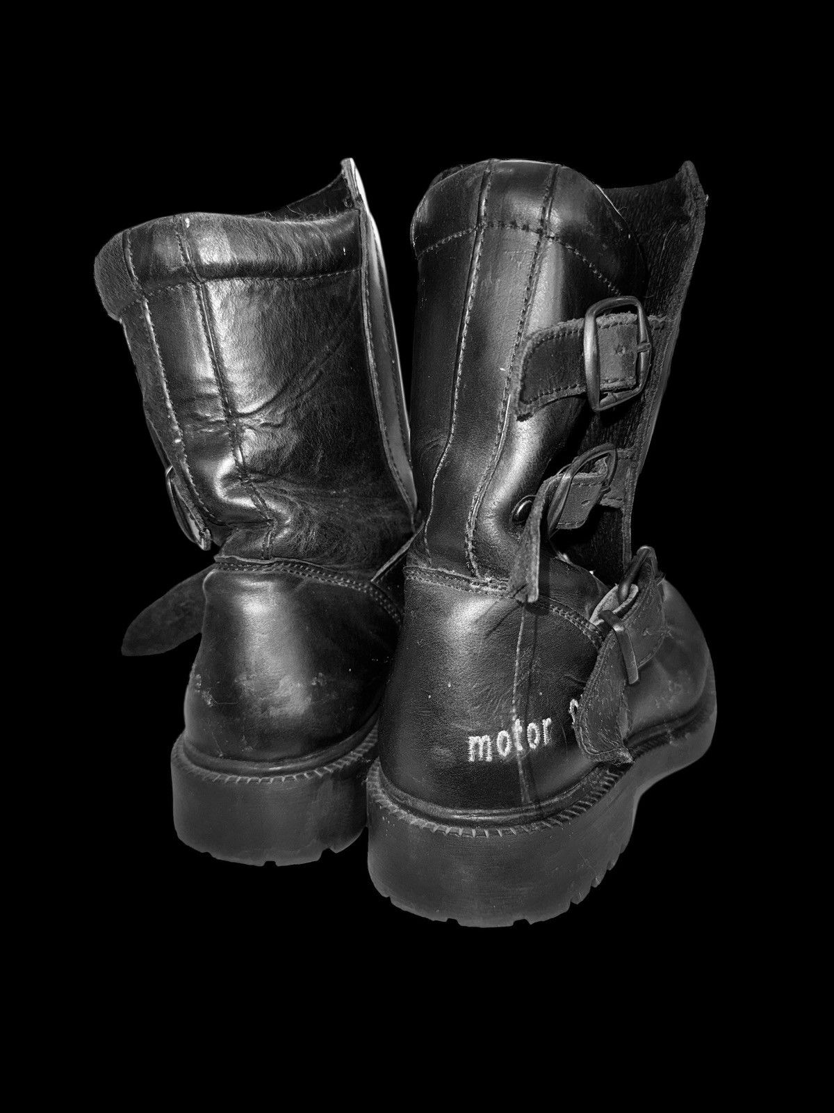 Other Vintage Black Leather Motorcycle Patrol Boots Size US 8 / EU 41 - 3 Thumbnail