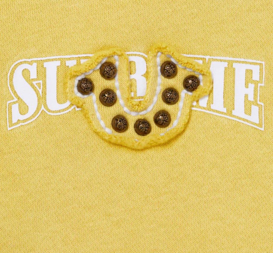 Supreme × True Religion Supreme True Religion Zip Up Hooded Sweatshirt Yellow FW25 Size US XL / EU 56 / 4 - 3 Thumbnail