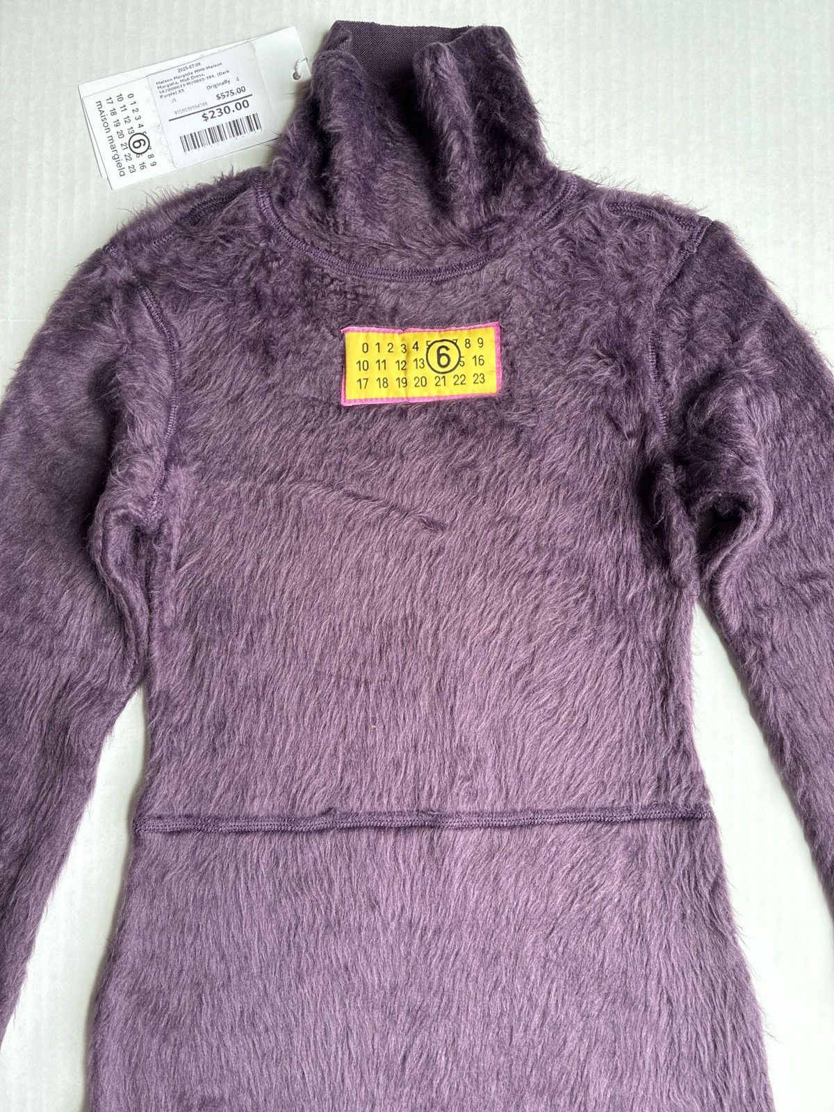 Maison Margiela MM6 Maison Margiela Midi Drees Day Dress Dark Purple XS Size XS / US 0-2 / IT 36-38 - 5 Thumbnail