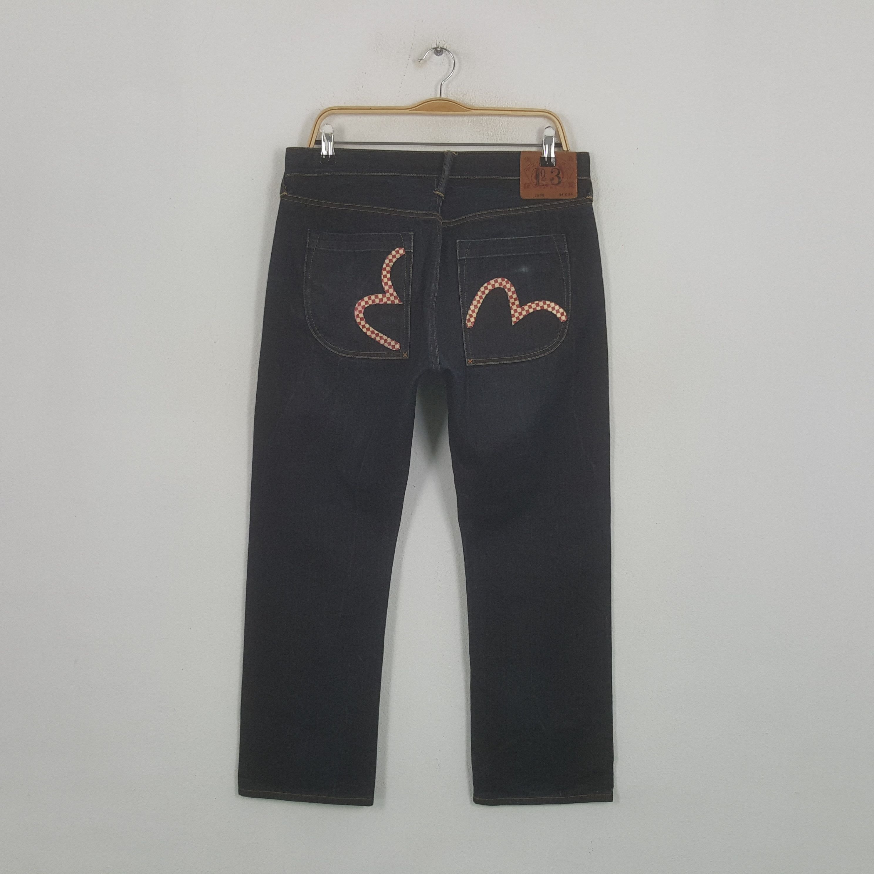 Evisu × Japanese Brand × Vintage Vintage Evisu Japanese Brand Daicock Custom Art Denim Jeans Size US 33 - 4 Thumbnail