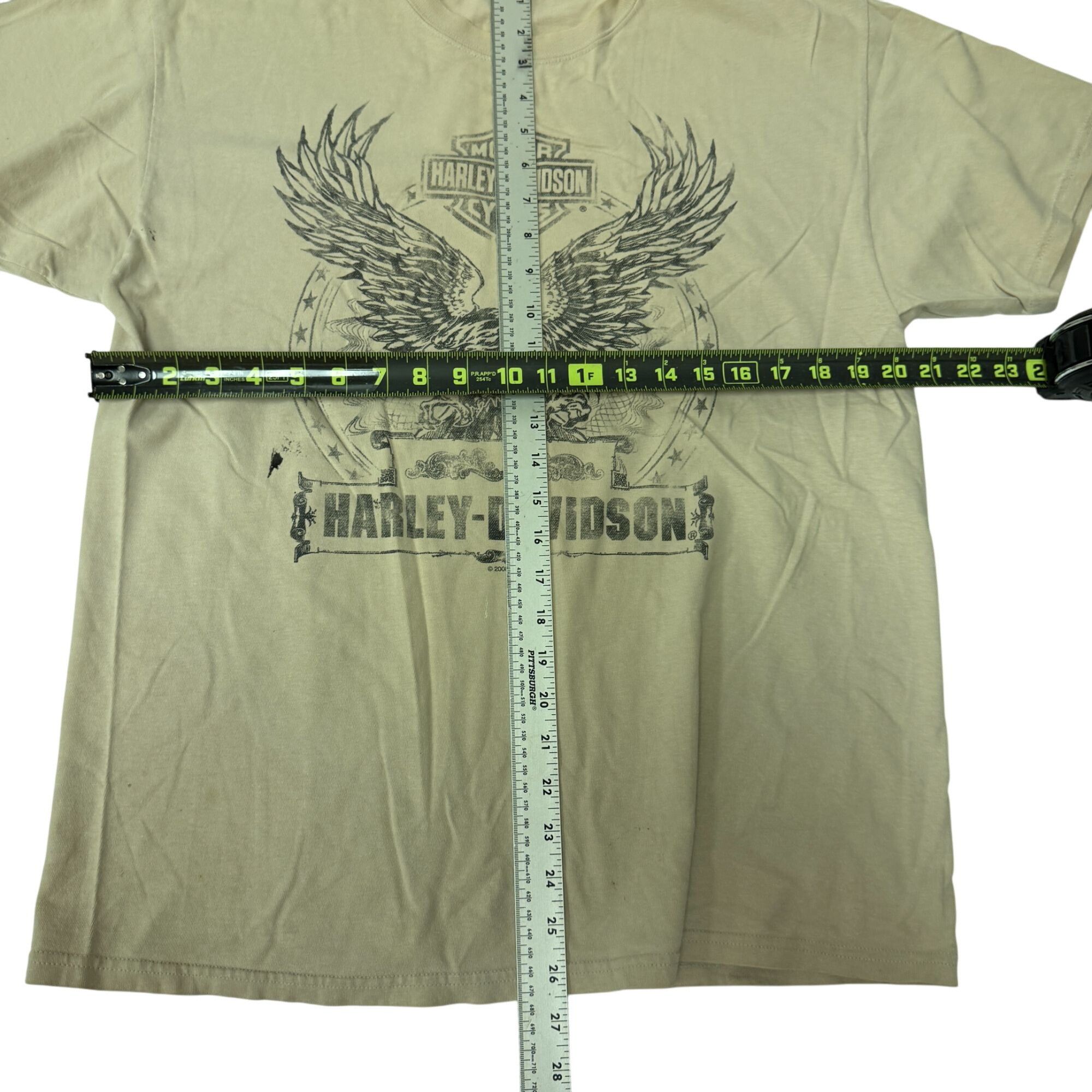 Harley Davidson Soaring Eagle COWBOY Beaumont Texas LONGHORN Biker T Shirt Size US XL / EU 56 / 4 - 9 Thumbnail