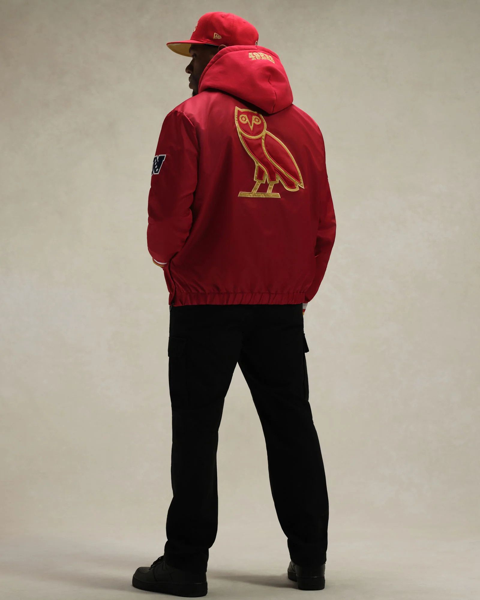 Drake OVO x NFL SAN FRANCISCO 49ER STARTER TRAINER PULLOVER JACKET Size US S / EU 44-46 / 1 - 2 Thumbnail