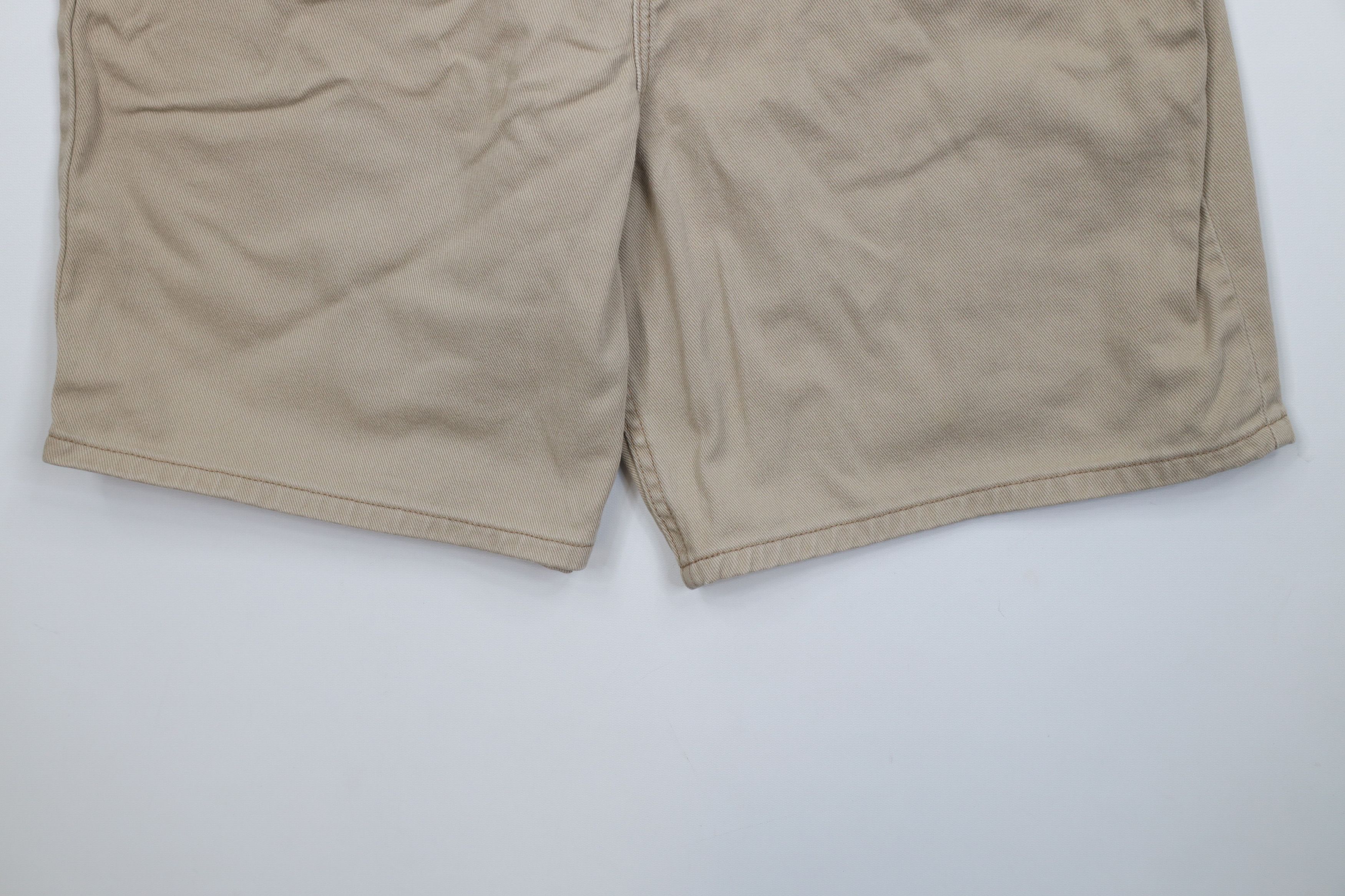 L.L. Bean Vintage 90s LL Bean Knee Denim Jean Shorts Beige Cotton Size US 34 / EU 50 - 4 Thumbnail