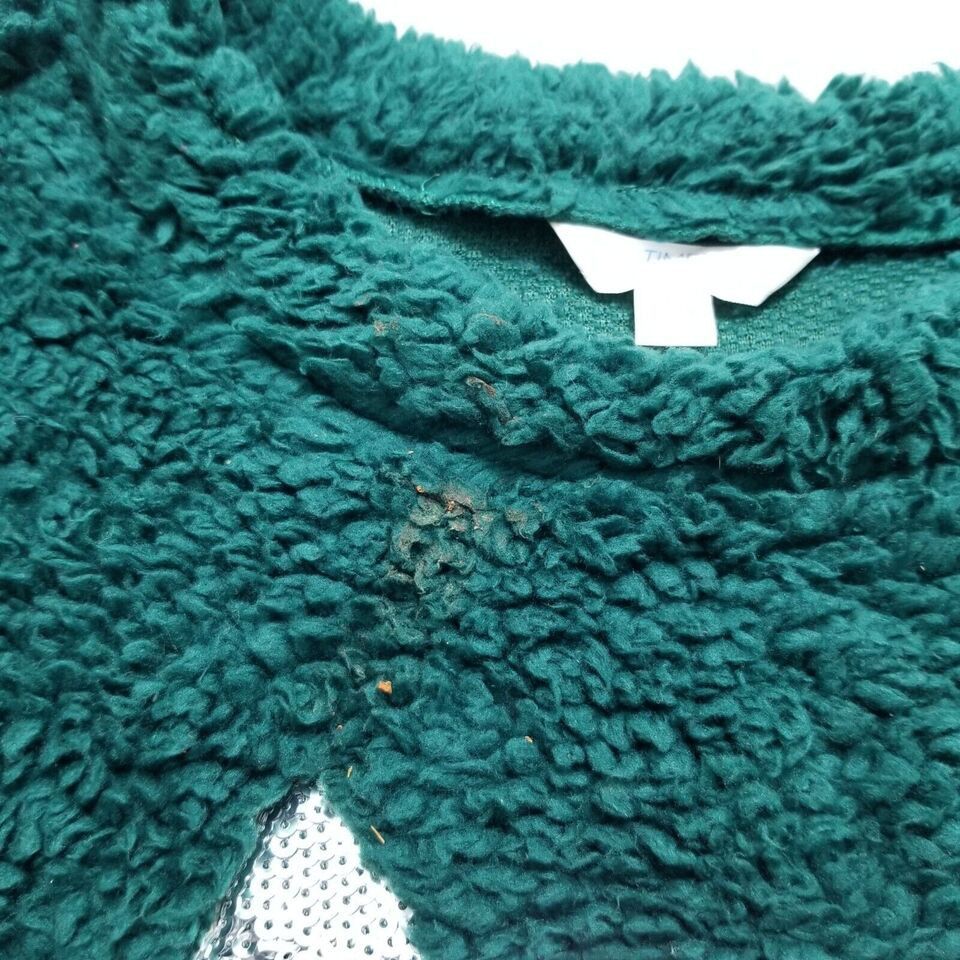 Other Time And Tru Sherpa Sweater Womens Large Green Fox Size L / US 10 / IT 46 - 4 Thumbnail