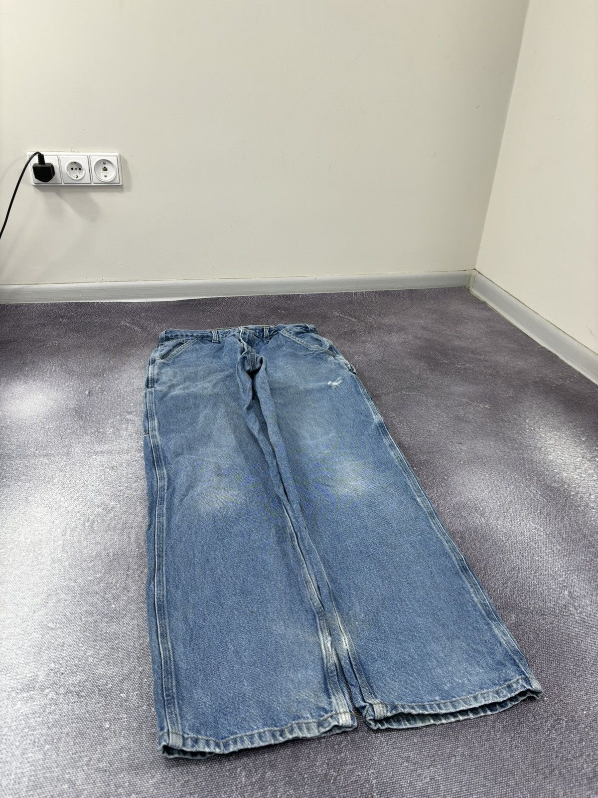 Carhartt Vintage Carhartt Dungaree Fit USA Faded Denim Baggy Jeans Size US 32 / EU 48 - 11 Thumbnail