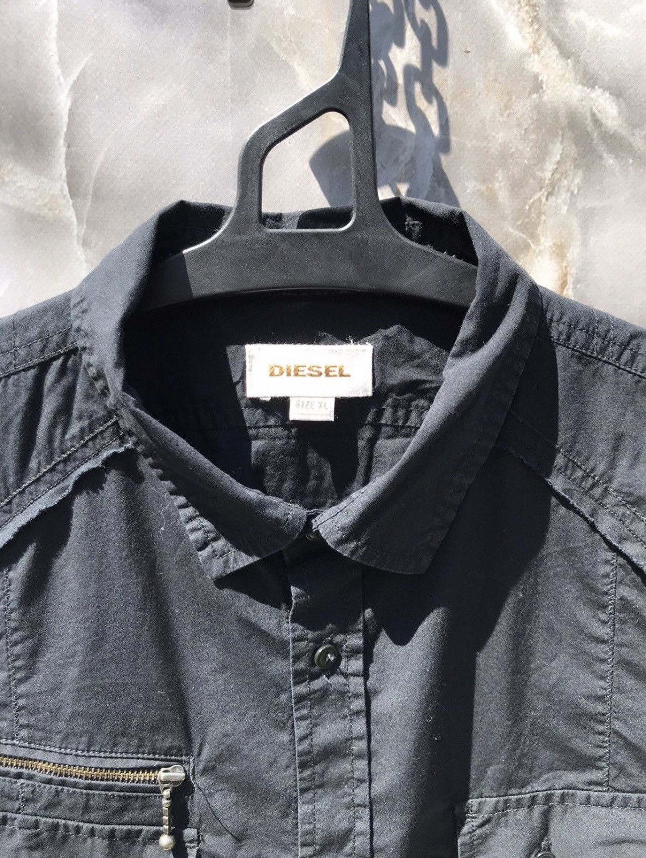 Diesel Vintage Diesel Distressed Y2k Shirt Size XL / US 12-14 / IT 48-50 - 3 Thumbnail