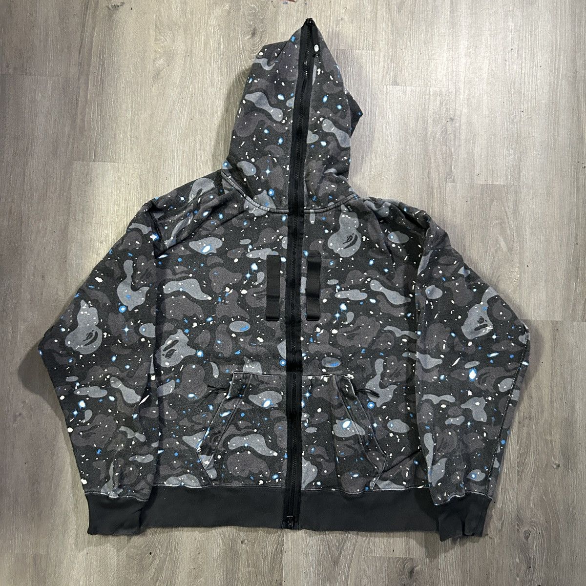 Bape BAPE Galaxy Camo Full Zip Hoodie Size US XXL / EU 58 / 5 - 1 Thumbnail
