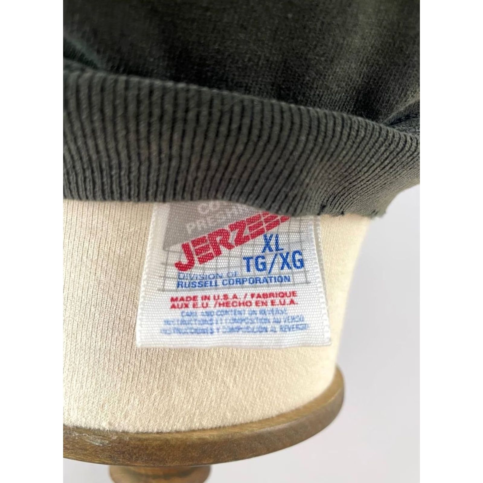 Jerzees Jerzees Mens T-Shirt XL Black Cotton Short Sleeve Crew Neck Pullover Size US XL / EU 56 / 4 - 6 Thumbnail