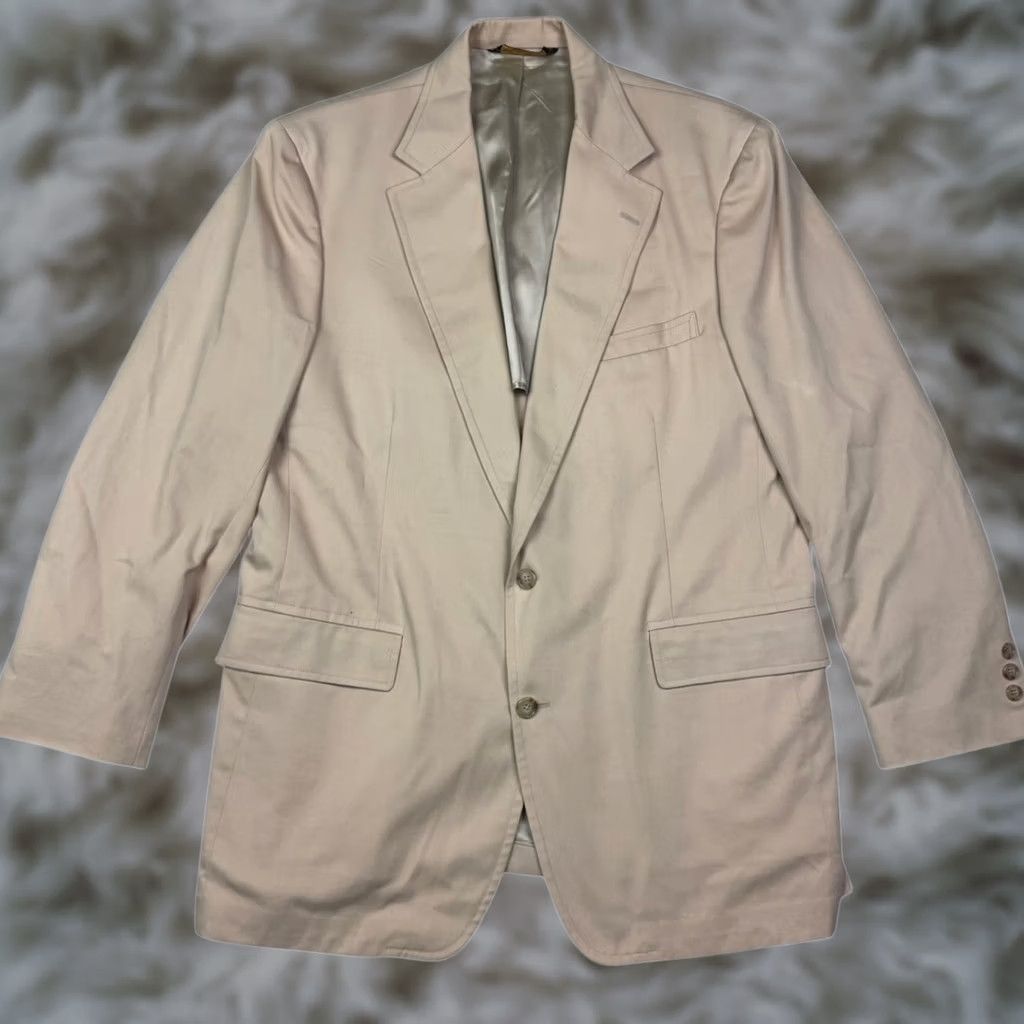 Brooks Brothers Brooks Brothers Blazer Jacket 2-Button 100% Cotton Yellow 44R Mens Regular Vintage No Size 44R - 1 Thumbnail