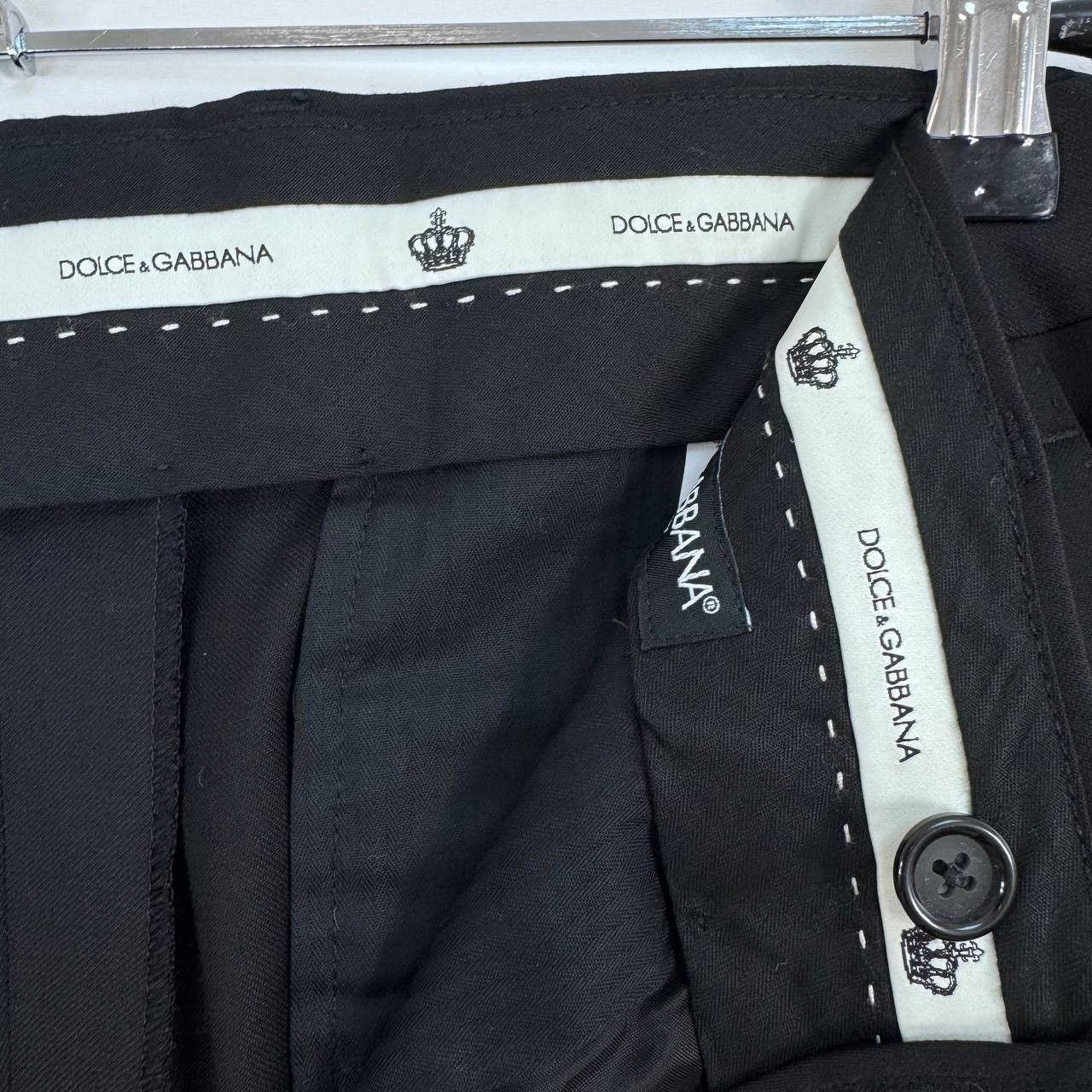 Dolce & Gabbana Dolce Gabbana Pleated Pants Black Virgin Wool Size 48 M Size US 32 / EU 48 - 3 Thumbnail