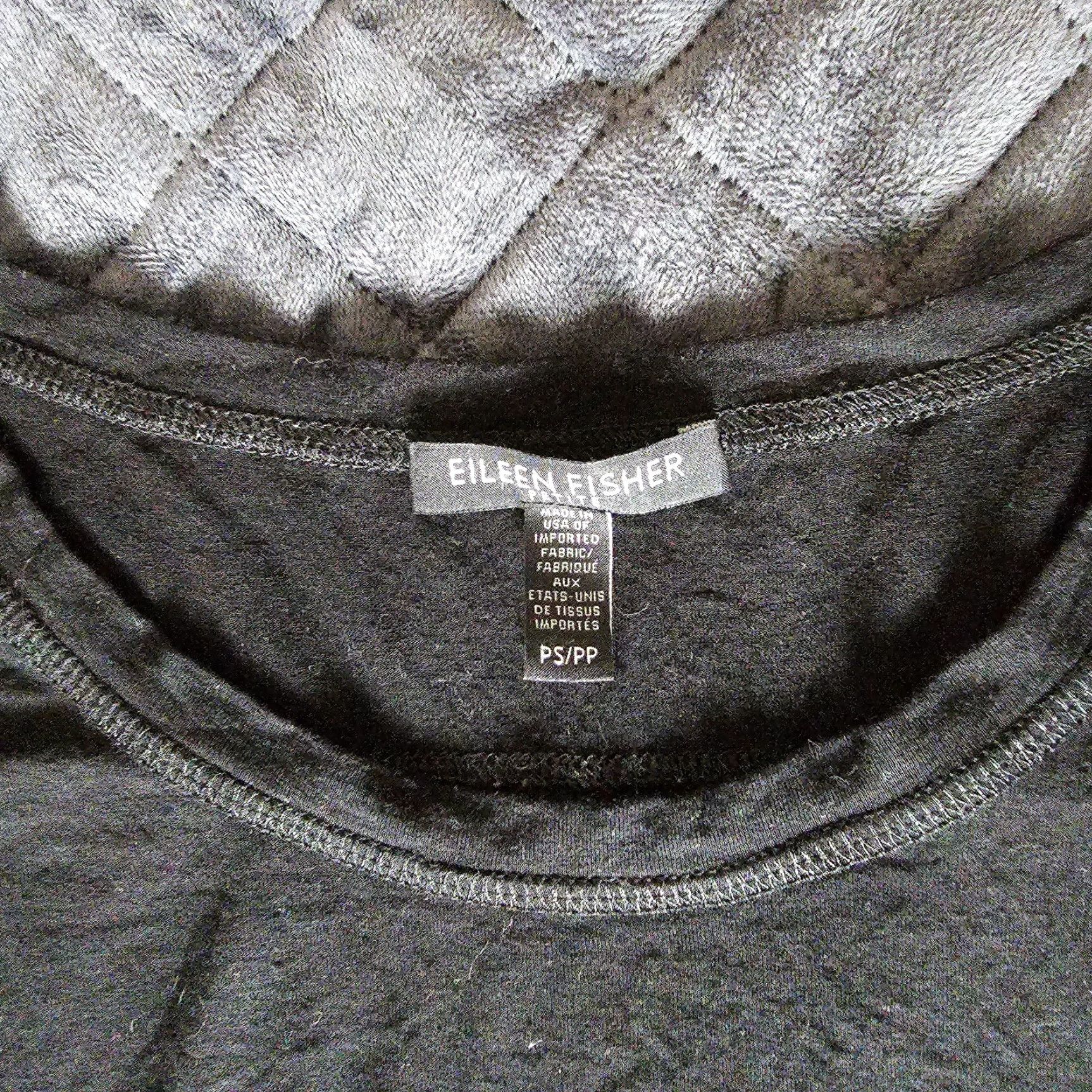 Eileen Fisher Eileen Fisher Petite Black Blouse Bateau Neck Top Sz S Pullover Long Sleeve Size S / US 4 / IT 40 - 6 Thumbnail