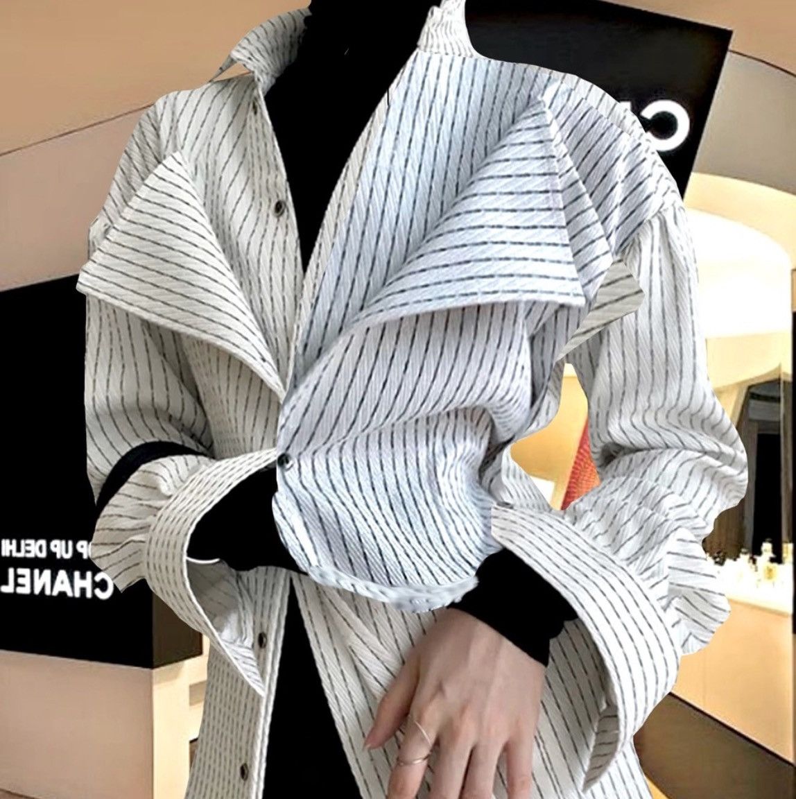 Designer × Other NWT, Lavishly Paris Women’s Elite Designer Layered Blazer Size M / US 6-8 / IT 42-44 - 6 Thumbnail