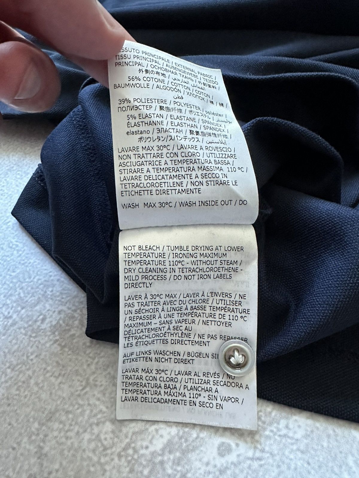 Boggi × Designer Polo BOGGI Milano Dark Blue size M Size US M / EU 48-50 / 2 - 14 Thumbnail