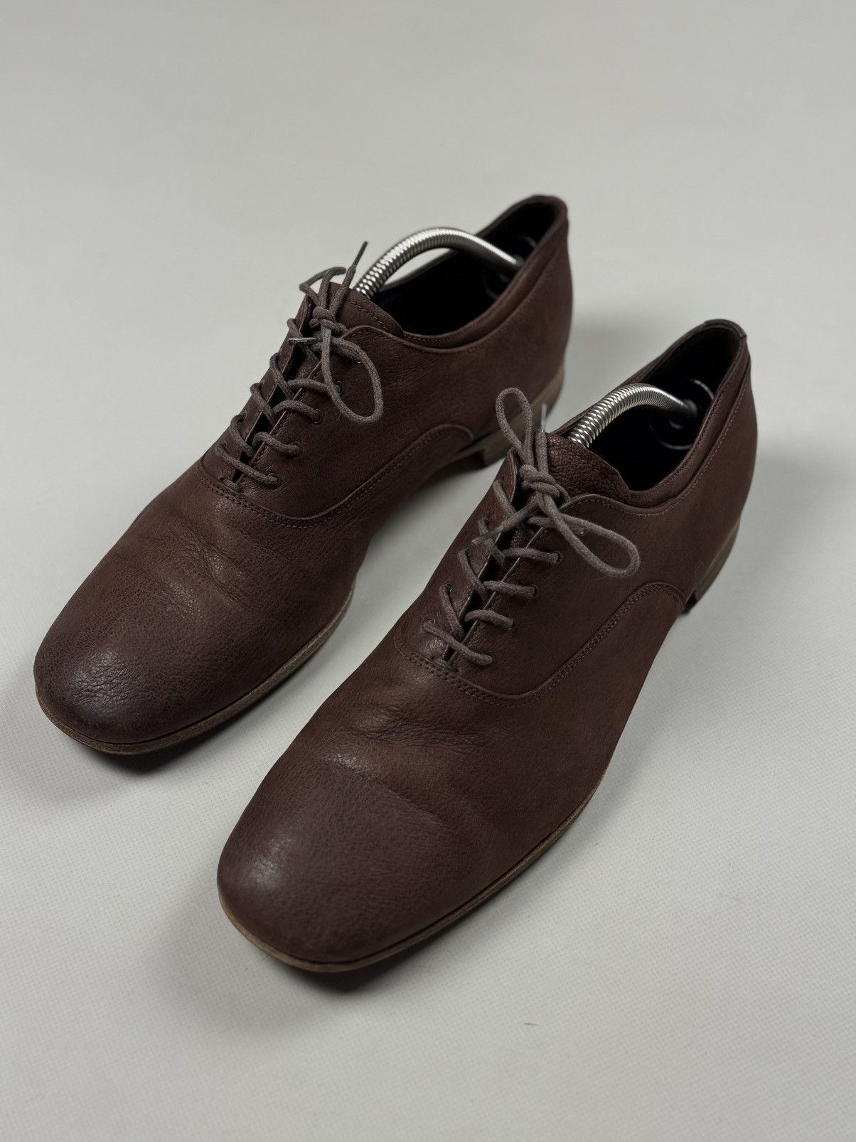 Prada Prada Men’s Leather Lace Up Formal Oxford Shoes Size US 10.5 / EU 43-44 - 13 Thumbnail