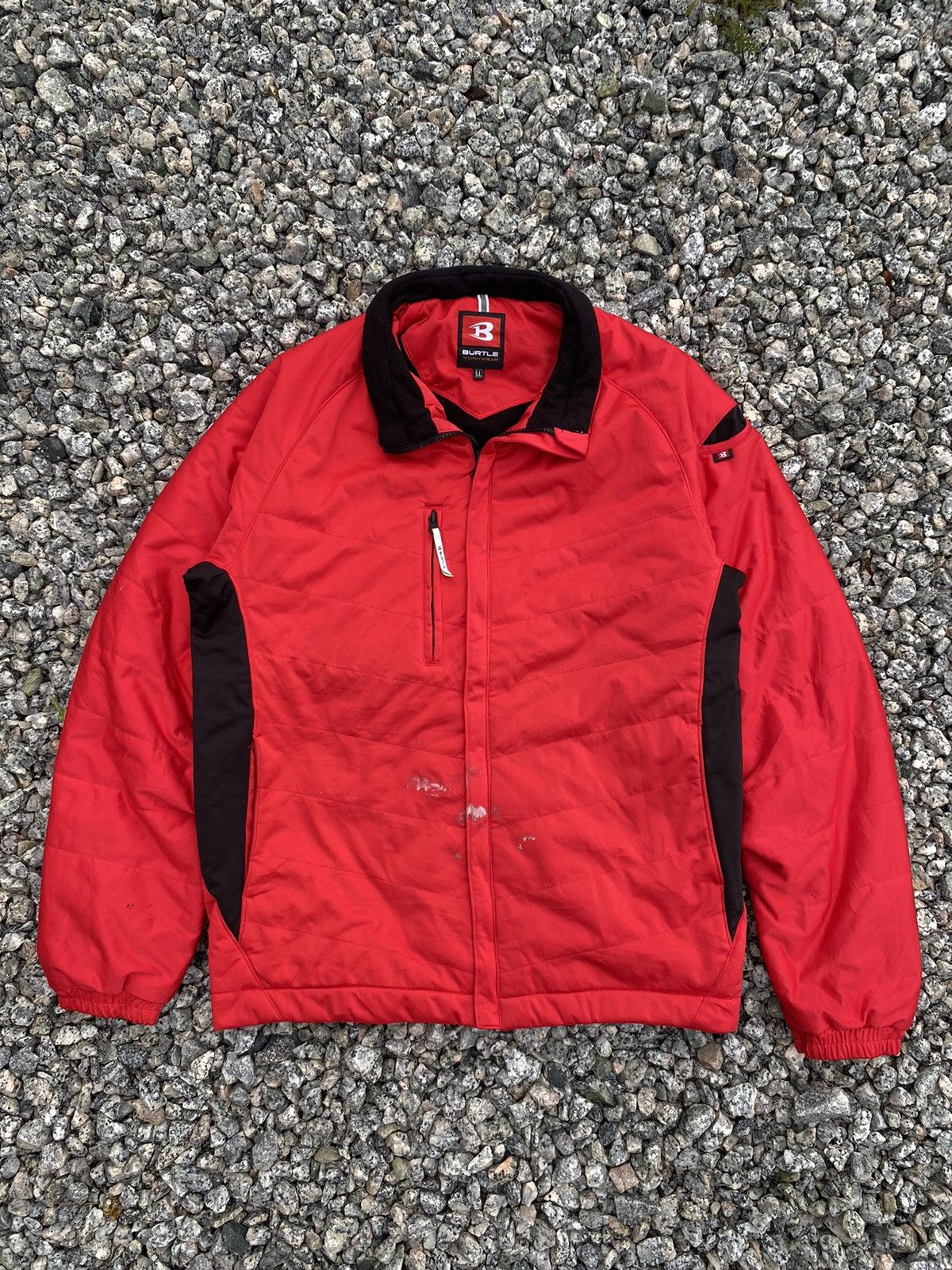 Vintage Vintage Burtle Full Zipper Puffer Jacket Red Size US L / EU 52-54 / 3 - 1 Thumbnail