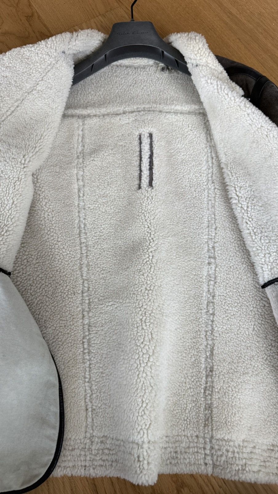Rick Owens Rick Owens AW ‘17 Glitter Shearling Leather Jacket Size US M / EU 48-50 / 2 - 10 Thumbnail