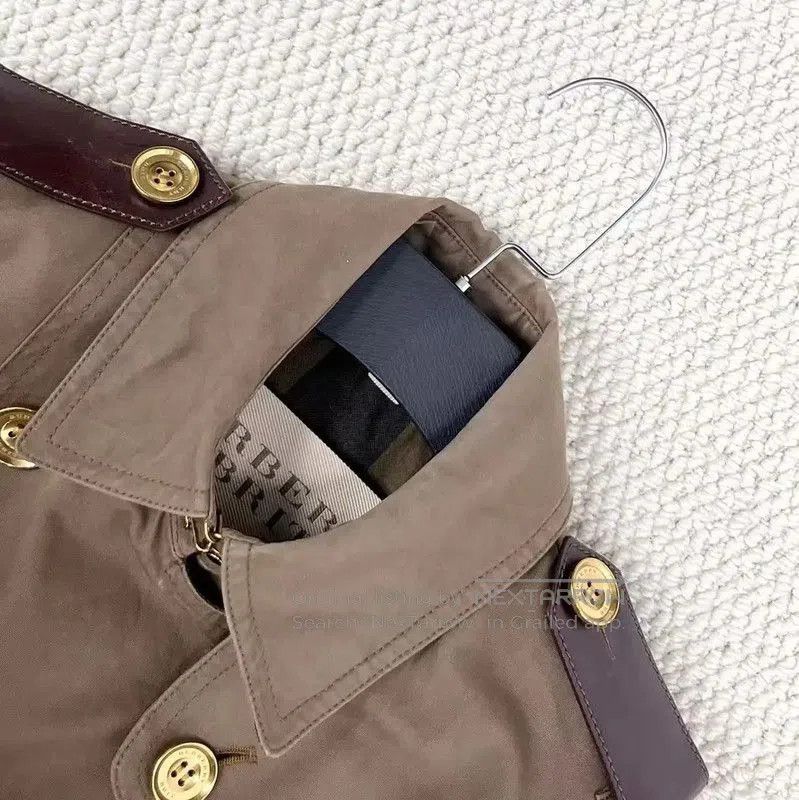 Burberry Burberry Khaki Cotton Blend Trench Coat. Size S / US 4 / IT 40 - 3 Thumbnail