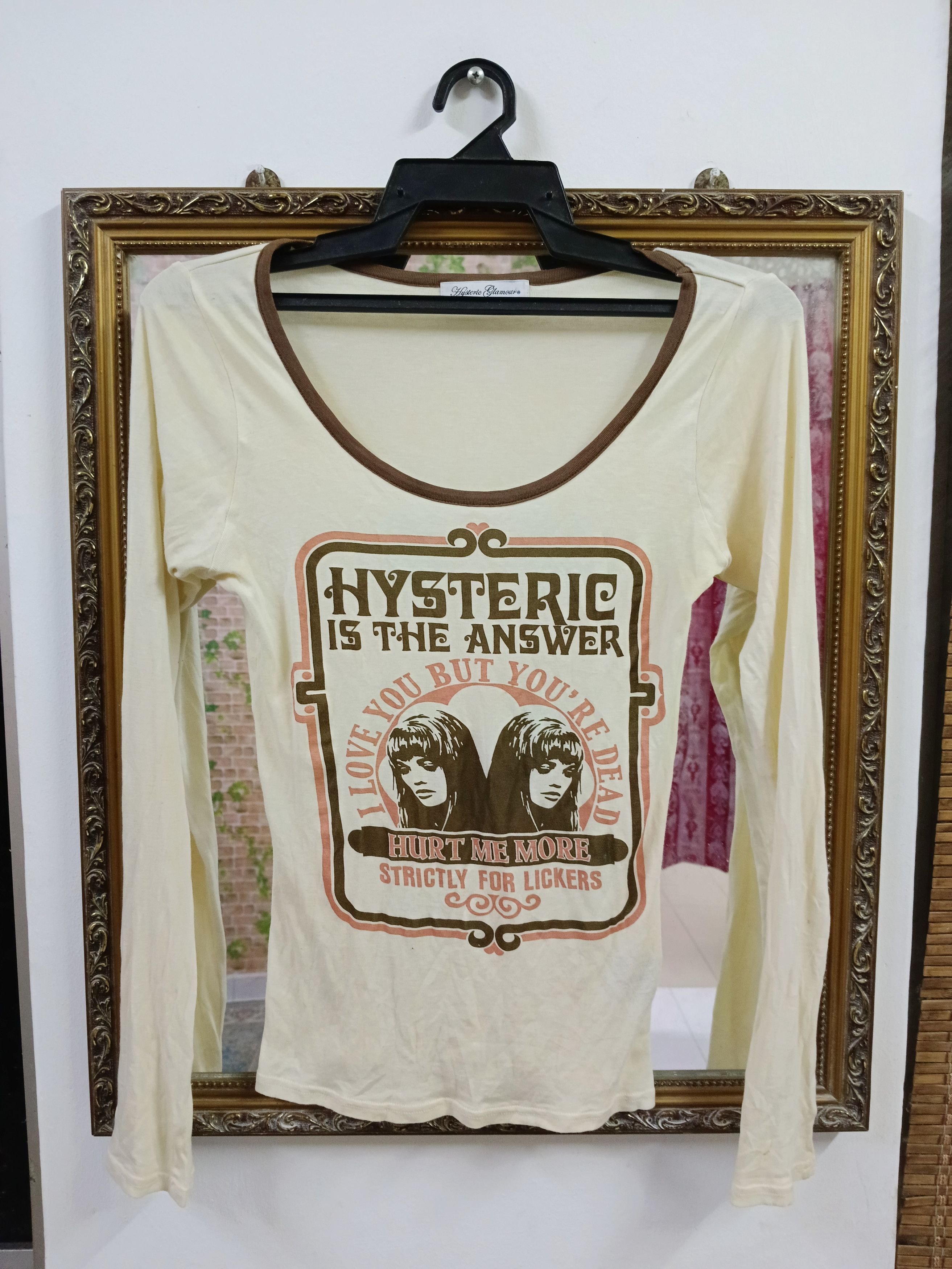 Hysteric Glamour I LOVE YOU BUT YOU DEAD HG LONG SLEEVE Size S / US 4 / IT 40 - 1 Thumbnail
