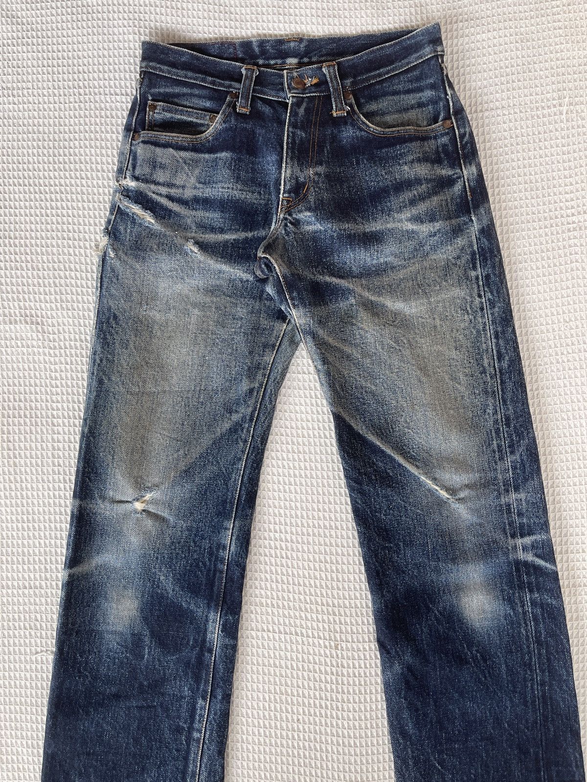 KOJIMA GENES Rare🔥Kojima Genes 21oz Distressed Denim Jeans Size US 30 / EU 46 - 8 Thumbnail