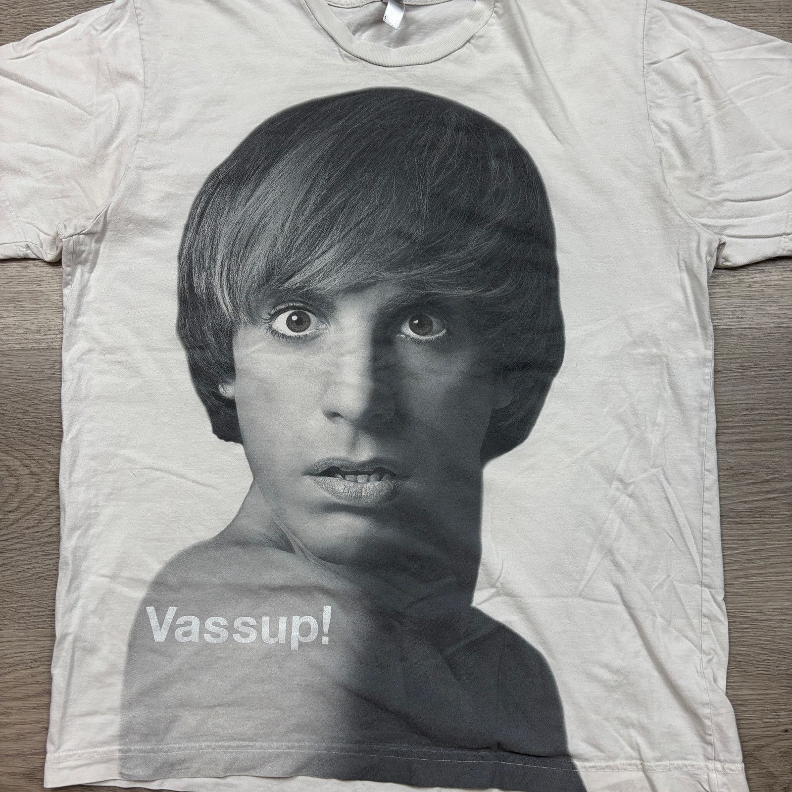 American Apparel Rare Bruno Vassup! Movie Promo Baron Cohen AOP T-Shirt Large Size US L / EU 52-54 / 3 - 2 Thumbnail