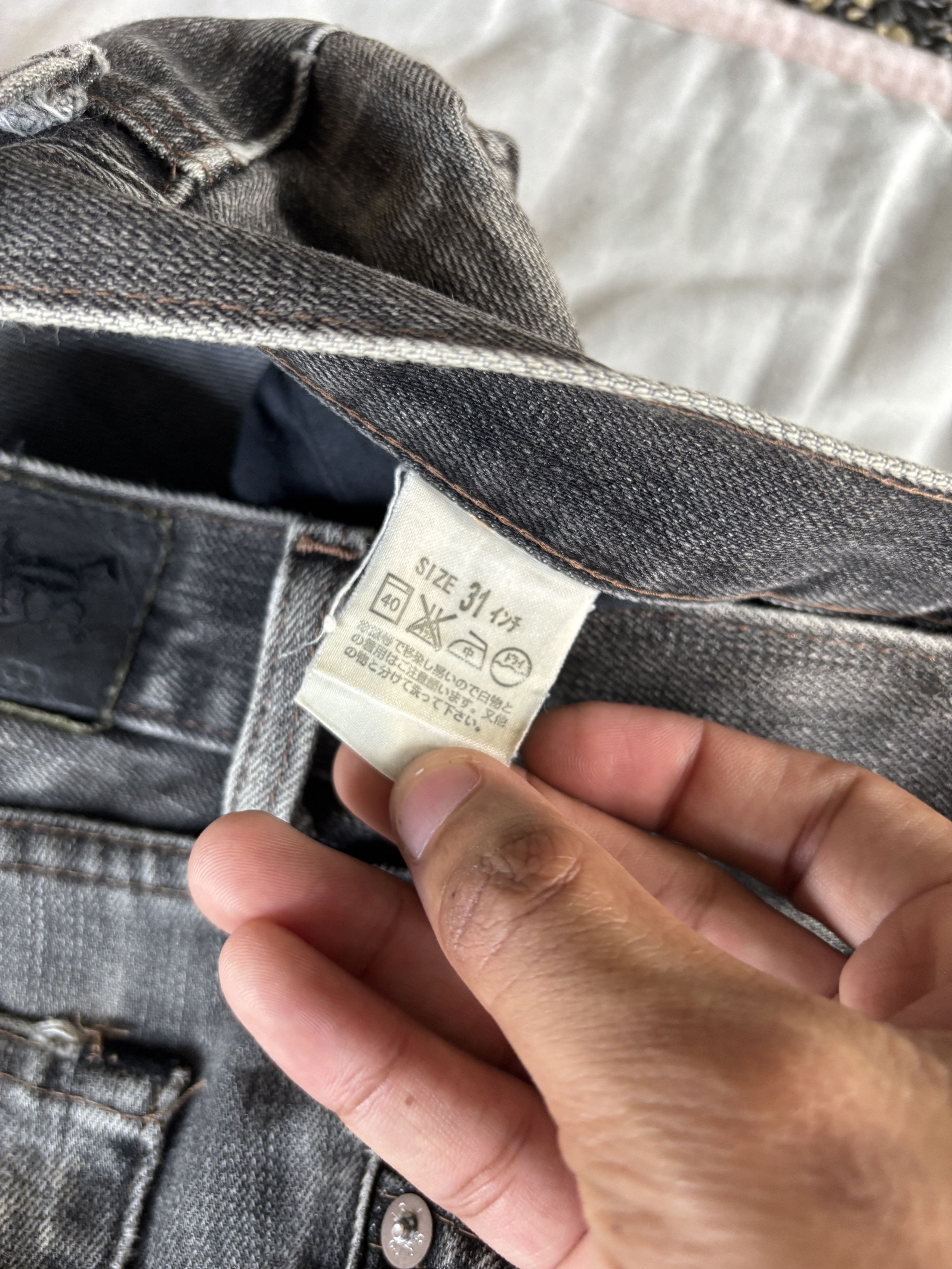 Kapital × Levi's × Undercover Vintage Levis Red Tab Black Faded Distressed Denim Size US 31 - 12 Thumbnail